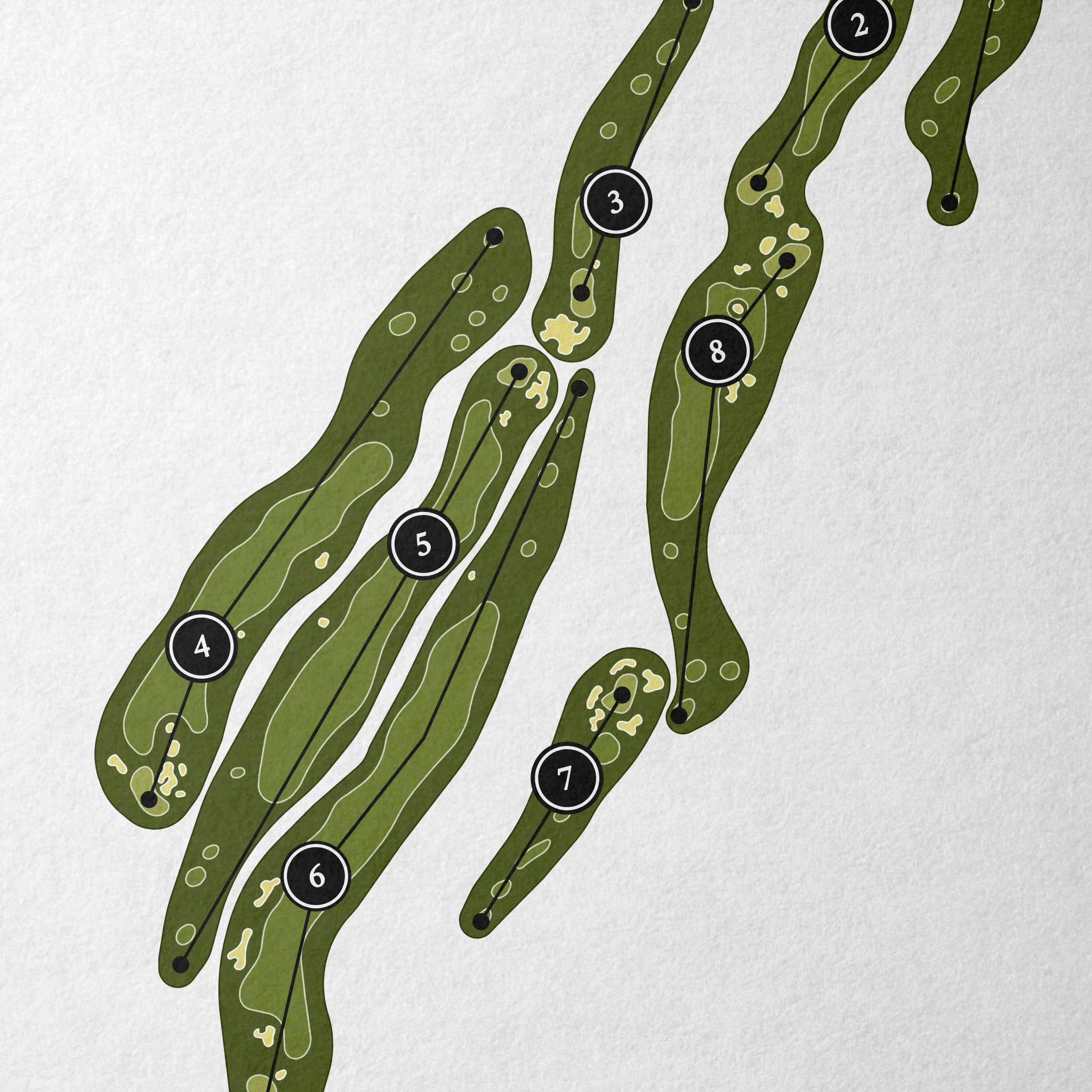 Strawberry Farms Golf Club | Golf Course Map | Close Up 