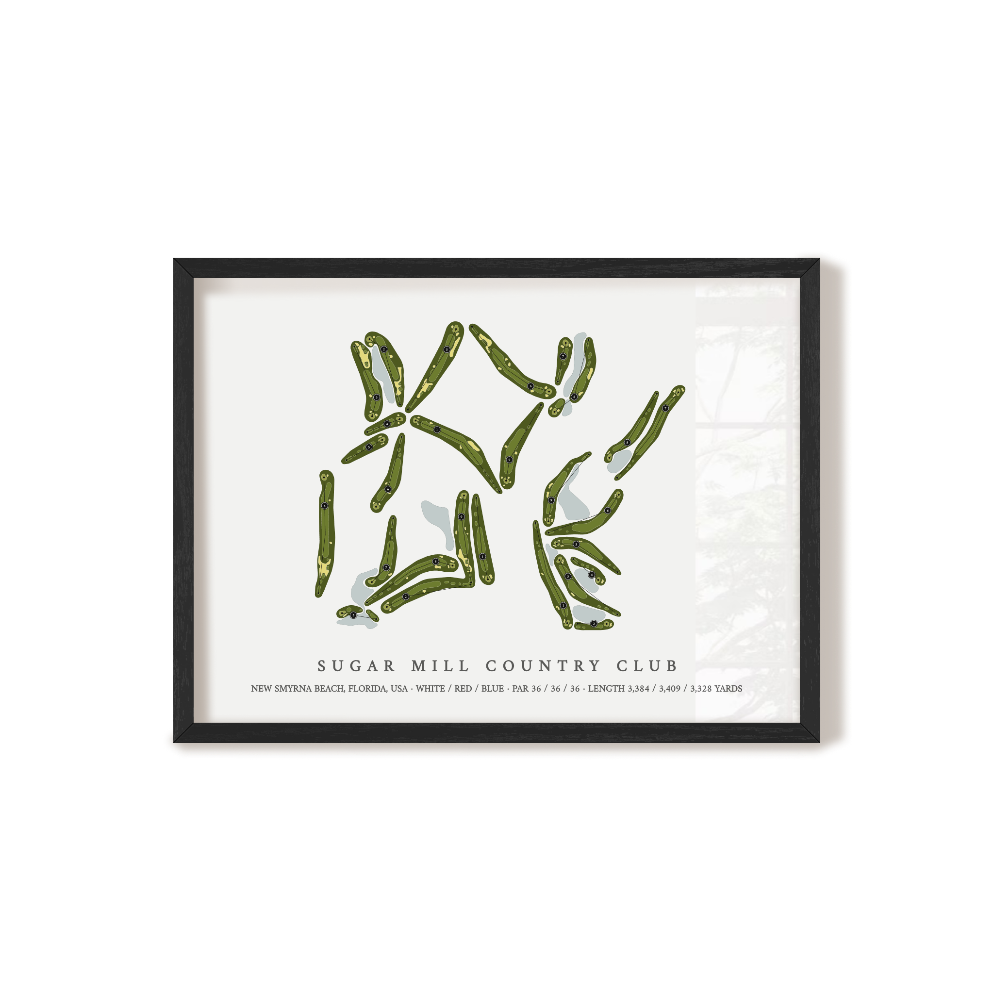 Sugar Mill Country Club | Golf Course Print | Black+Frame