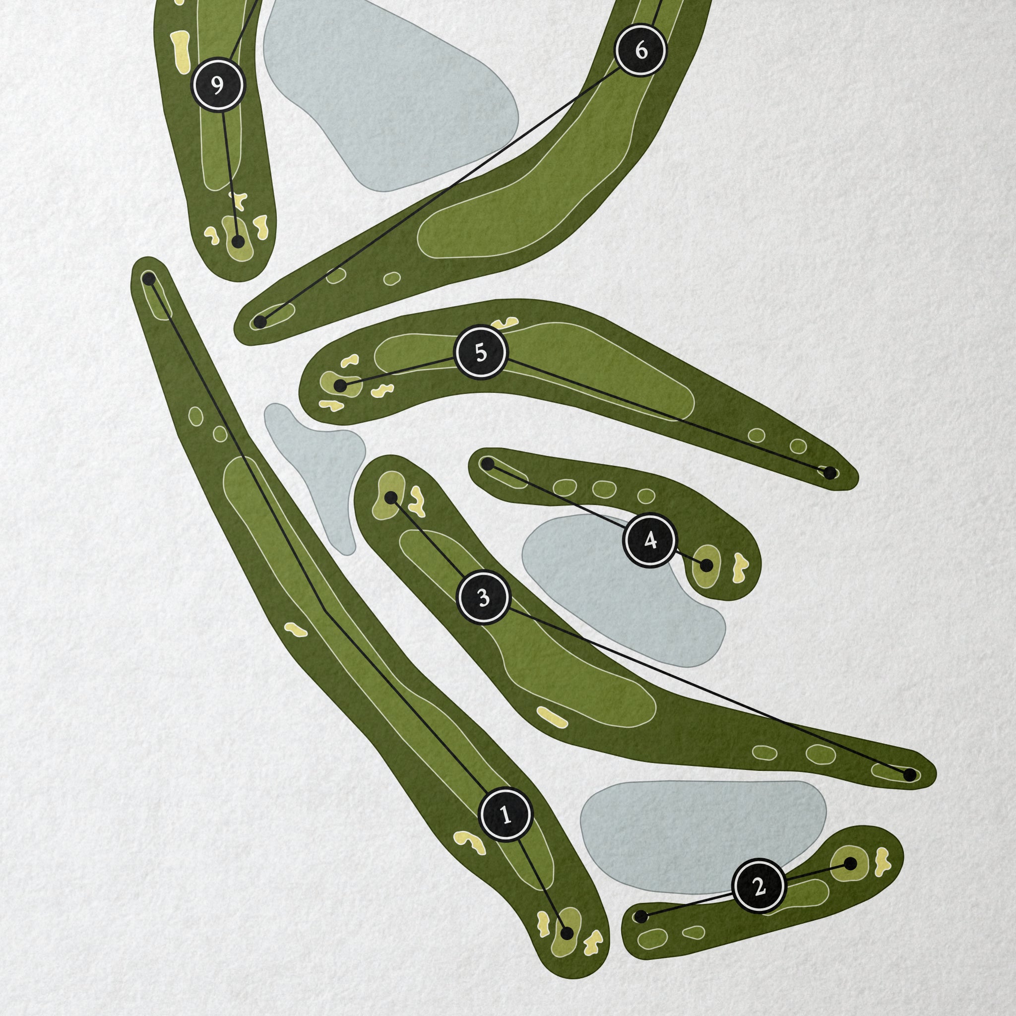 Sugar Mill Country Club | Golf Course Print | Close+Up