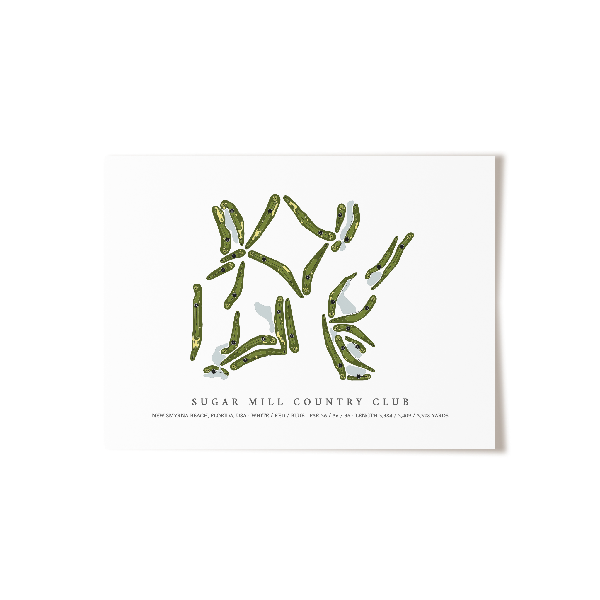 Sugar Mill Country Club | Golf Course Print | Unframed