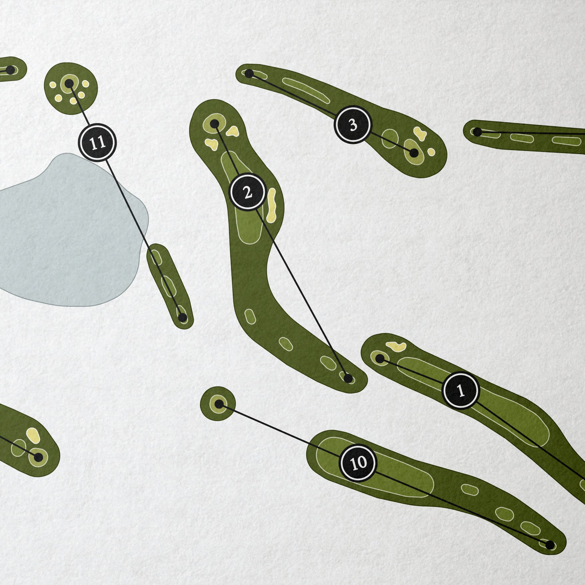 SummerGlen Golf Club | Golf Course Map | Close Up 