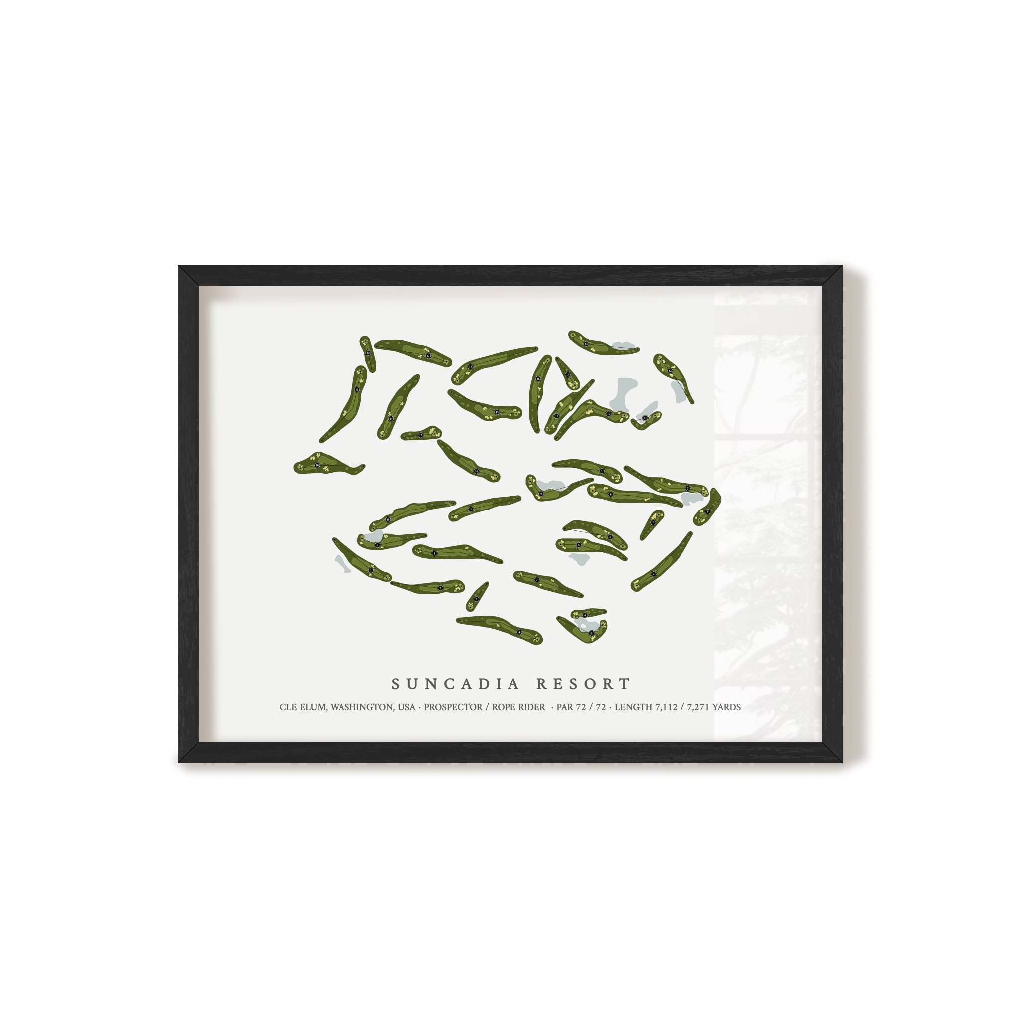 Suncadia Resort | Golf Course Print | Black+Frame