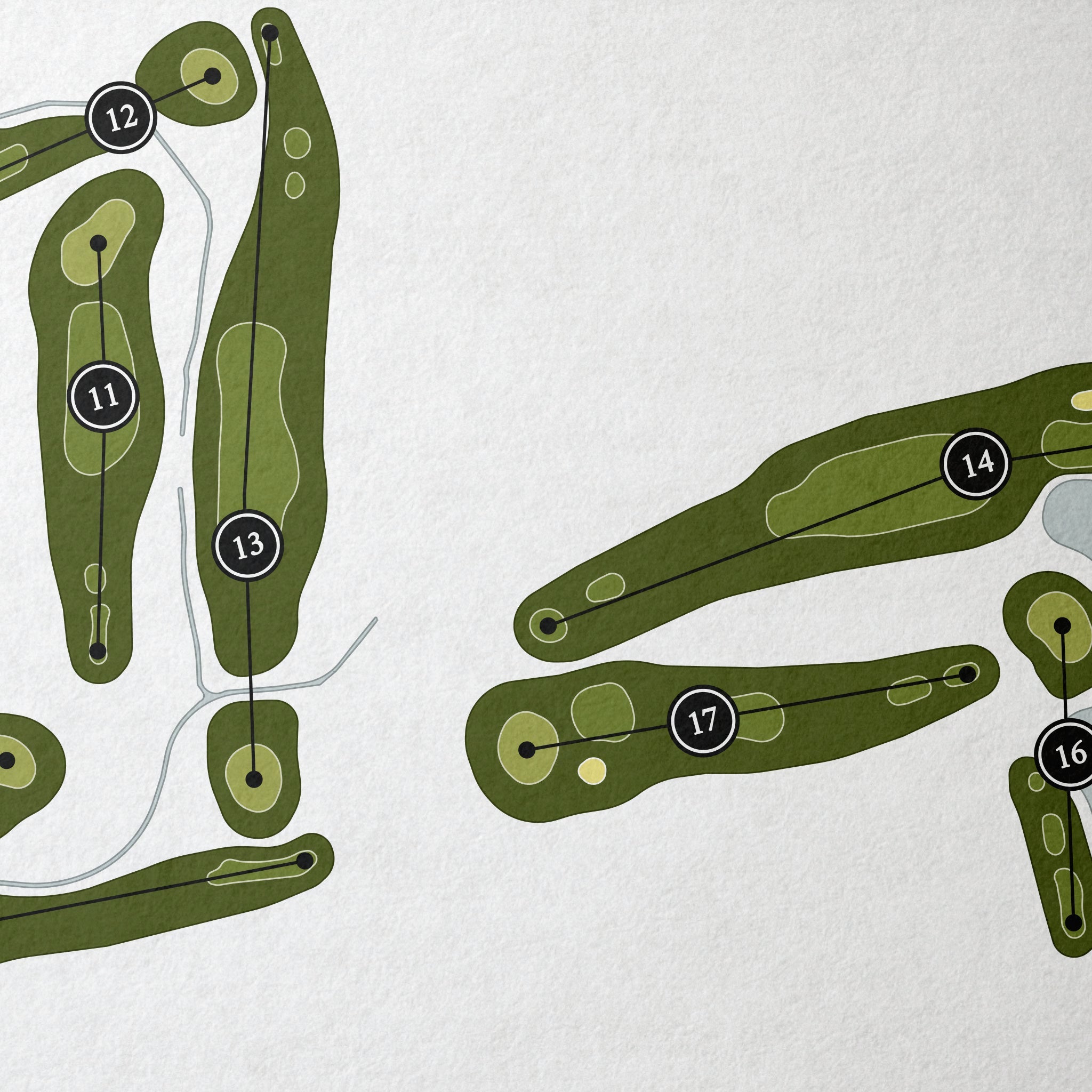 Sunland Village Golf Course | Golf Course Map | Close Up 