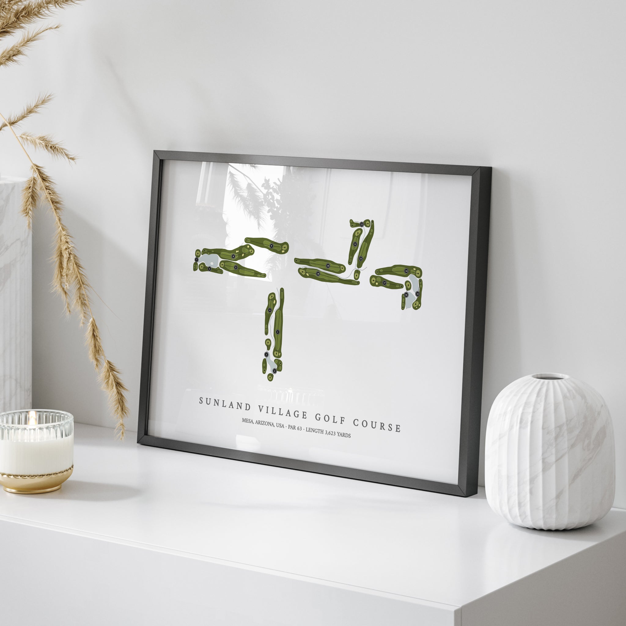 Sunland Village Golf Course | Golf Course Map | On Table 