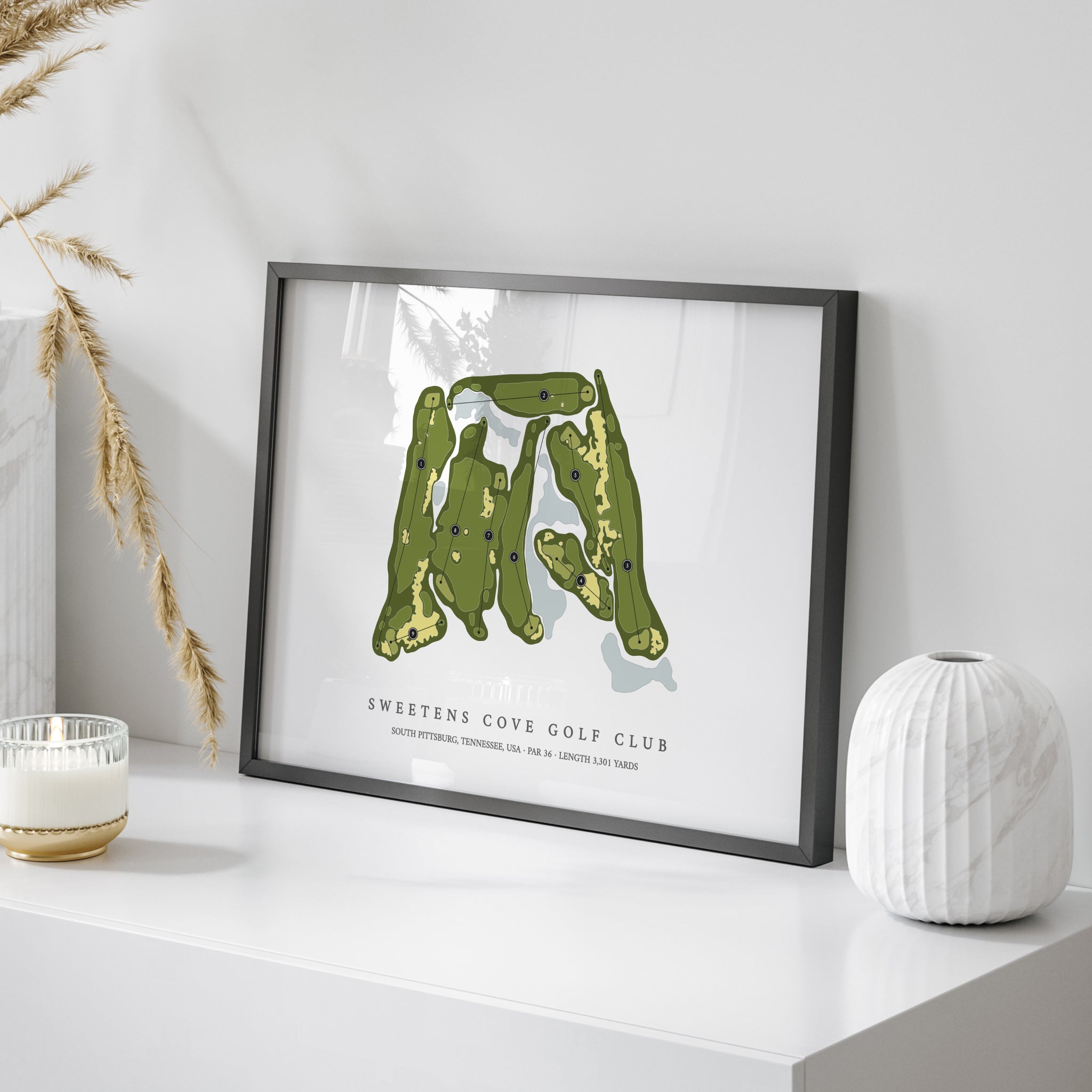 Sweetens Cove Golf Club | Golf Course Print | On+Table 