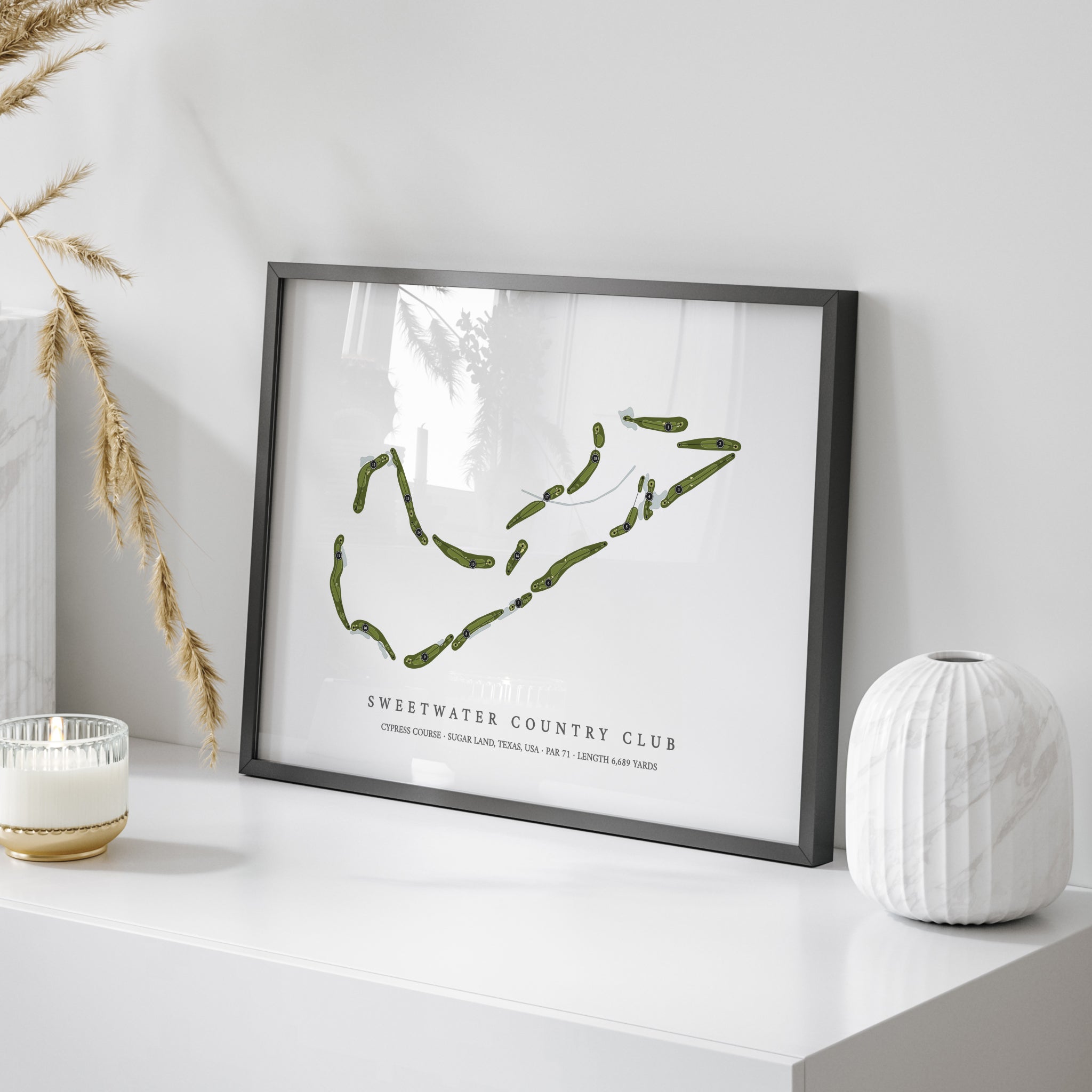 Sweetwater Country Club - Cypress Course | Golf Course Map | On+Table 