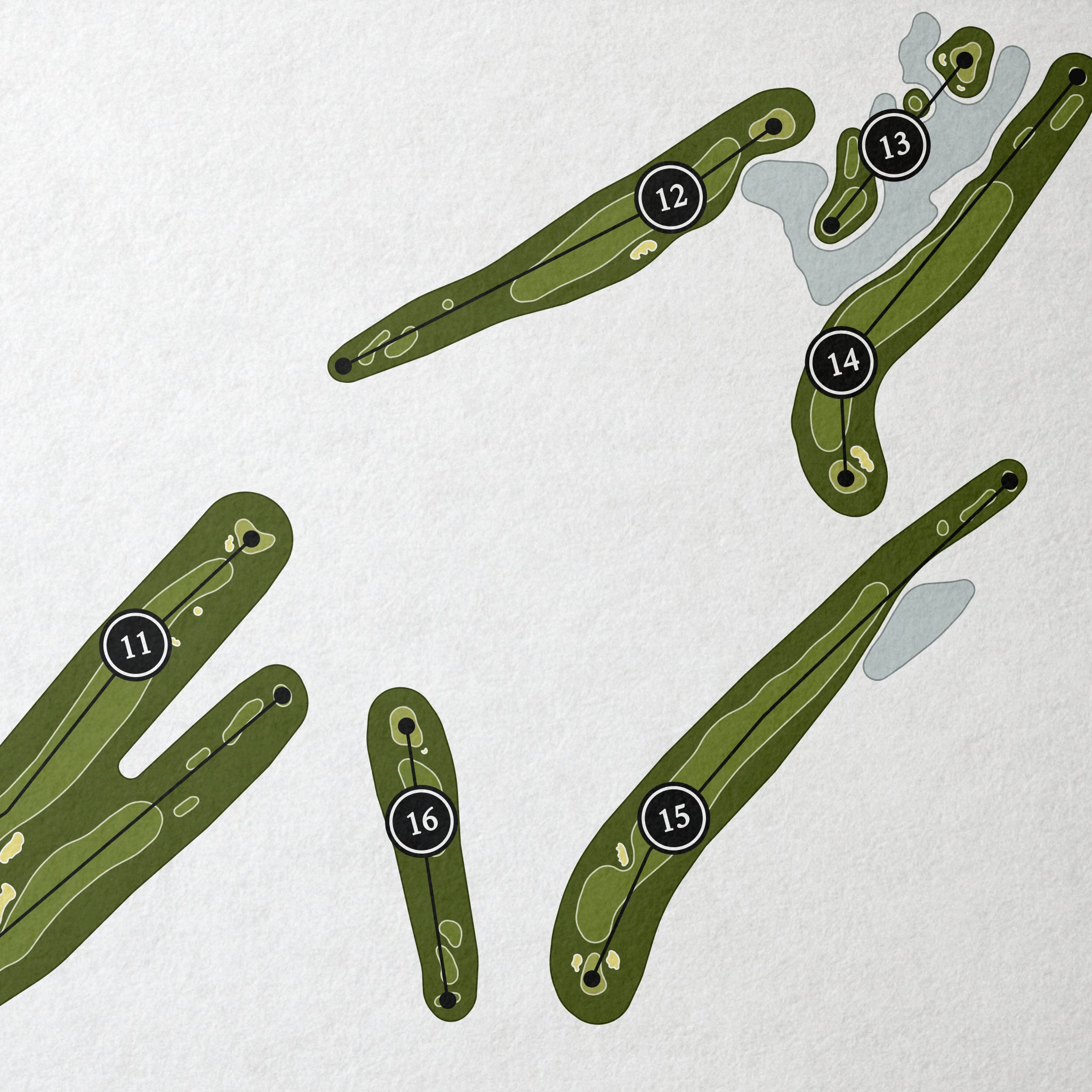 Sweetwater Country Club - Pecan Course | Golf Course Map | Close+Up 