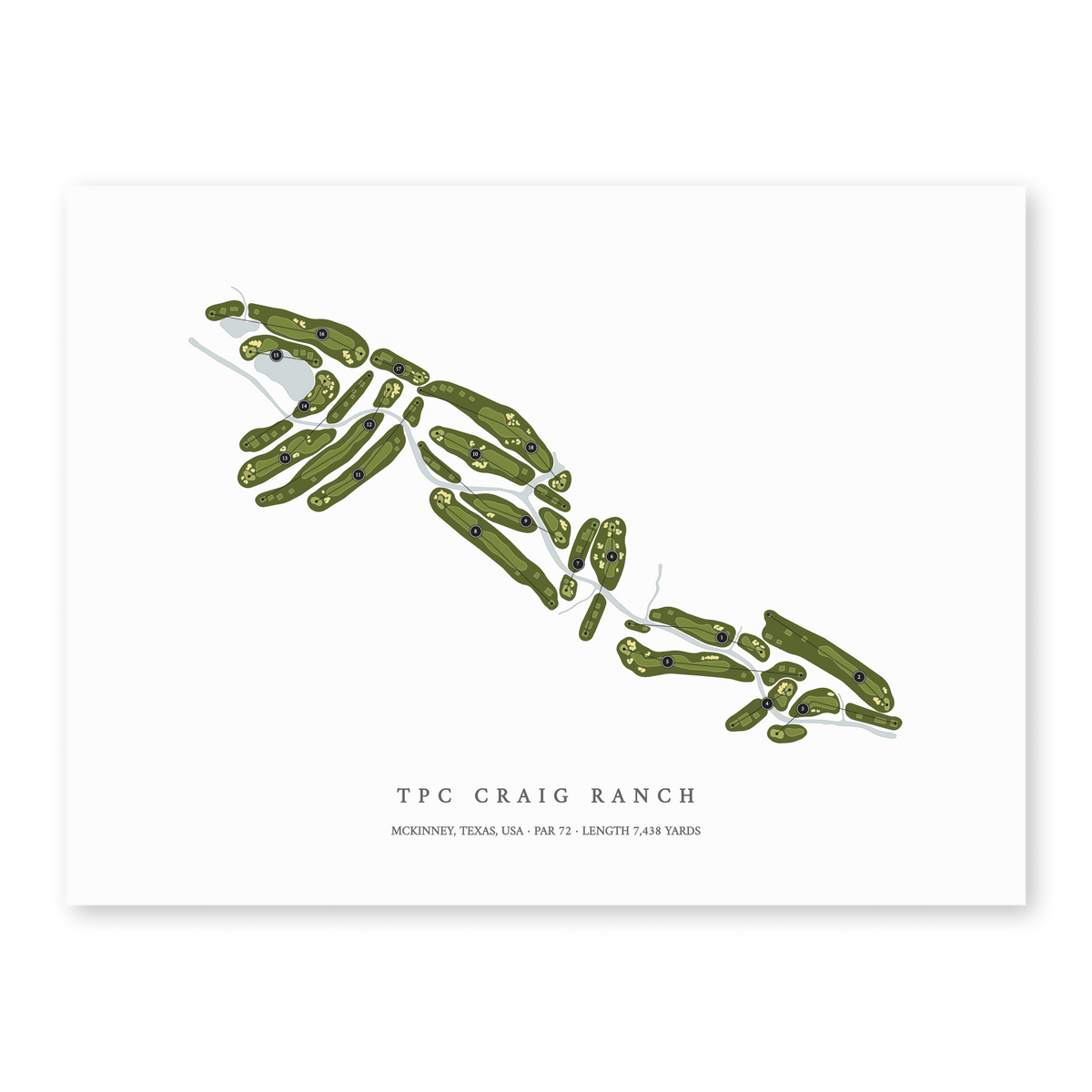 TPC Craig Ranch | Golf Course Map