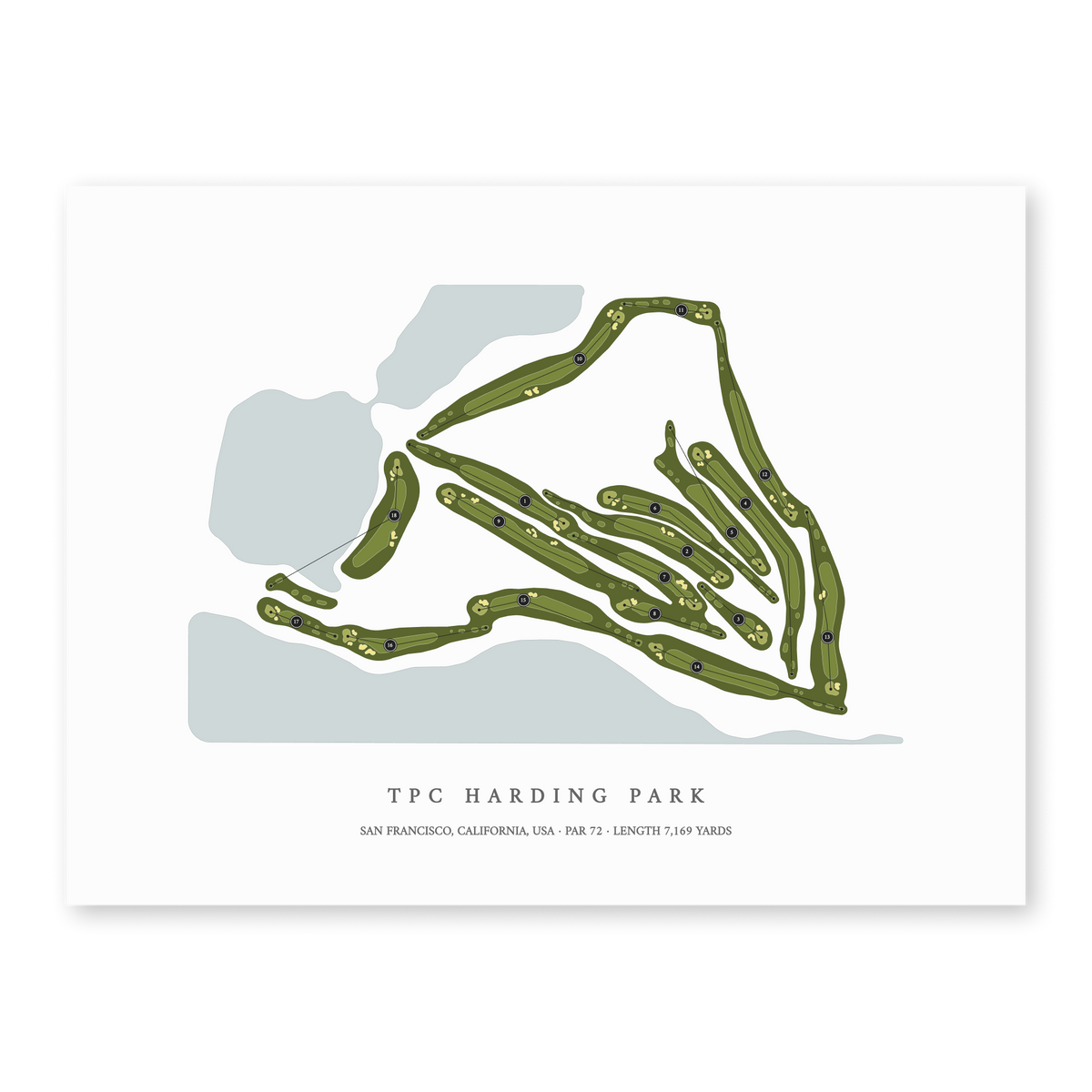 TPC Harding Park | Golf Course Map