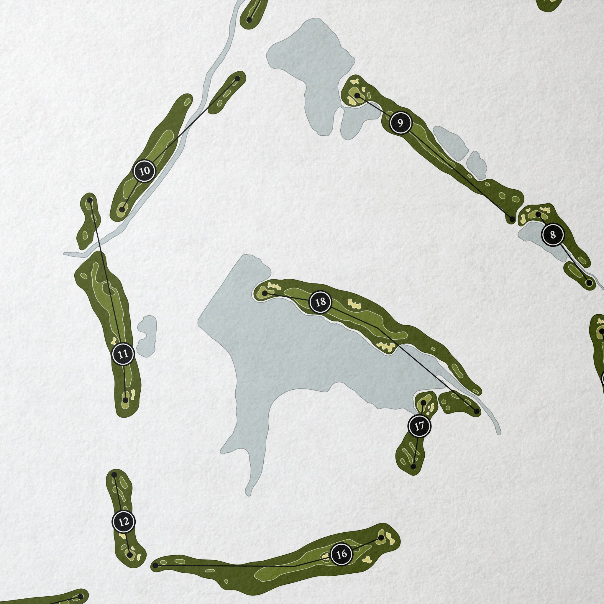 TPC Piper Glen | Golf Course Map | Close Up 