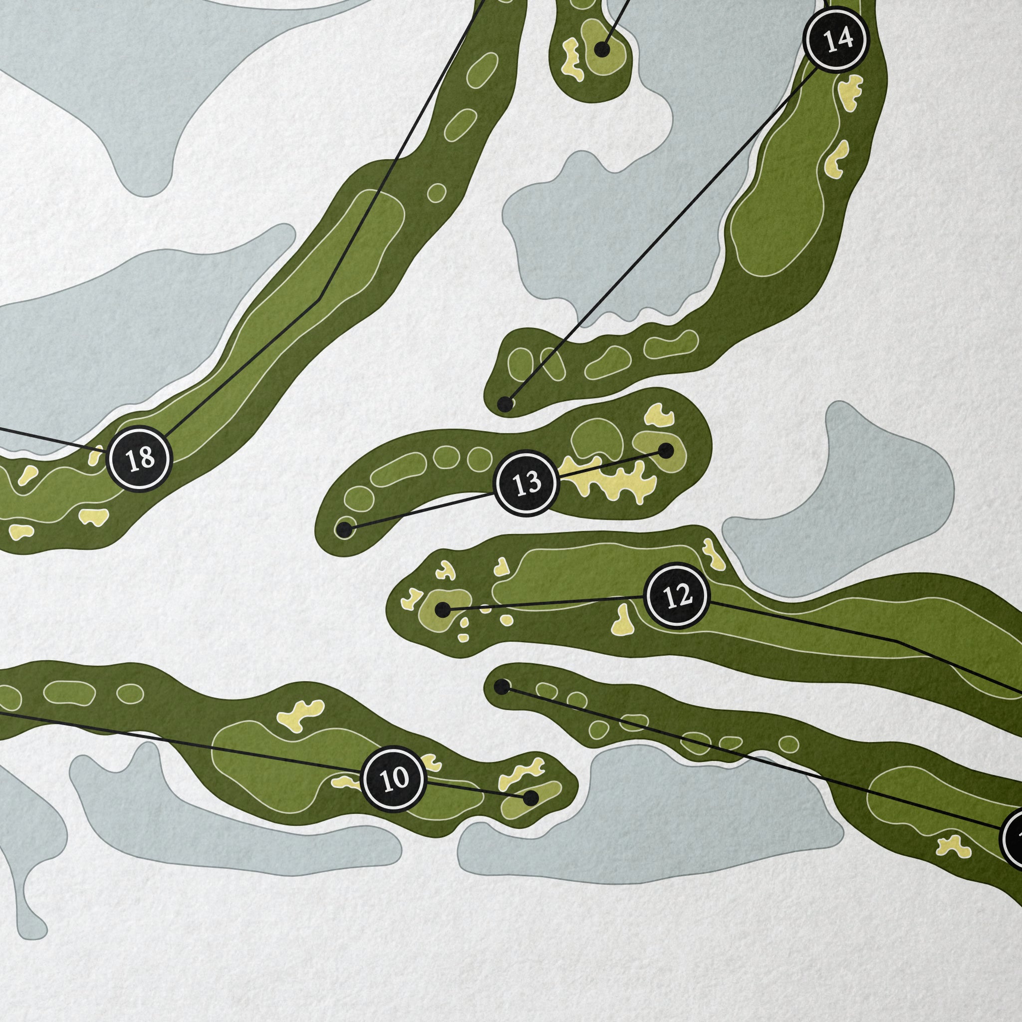 TPC Twin Cities | Golf Course Map | Close Up 