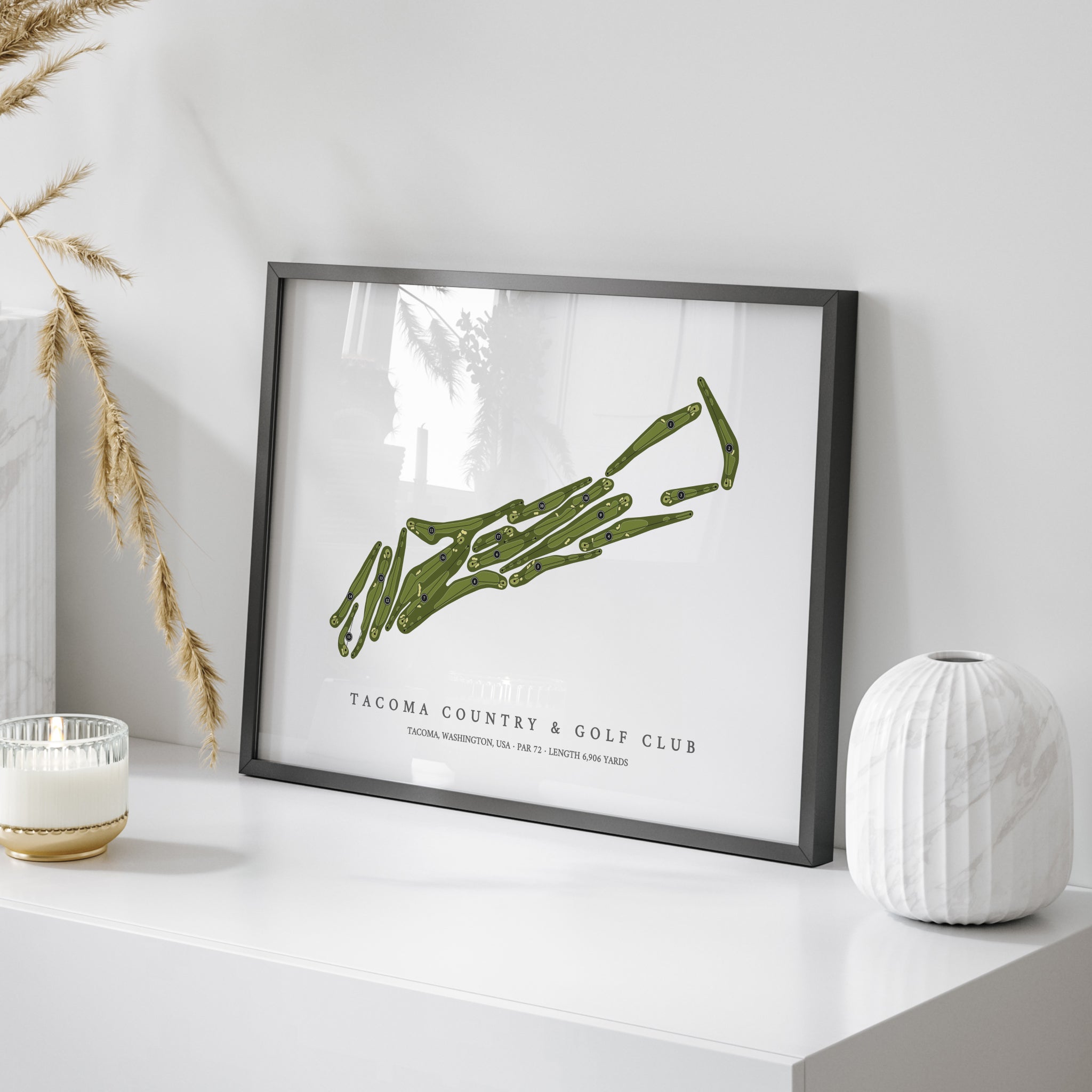 Tacoma Country & Golf Club | Golf Course Map | On Table 