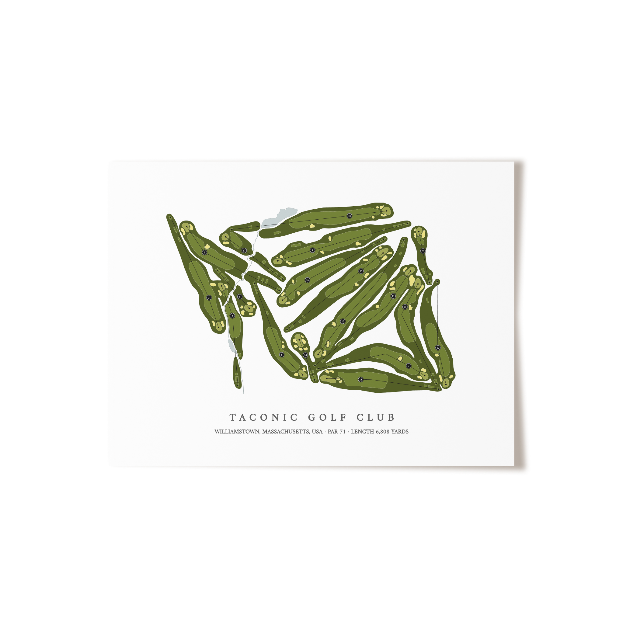 Taconic Golf Club | Golf Course Print | Unframed 