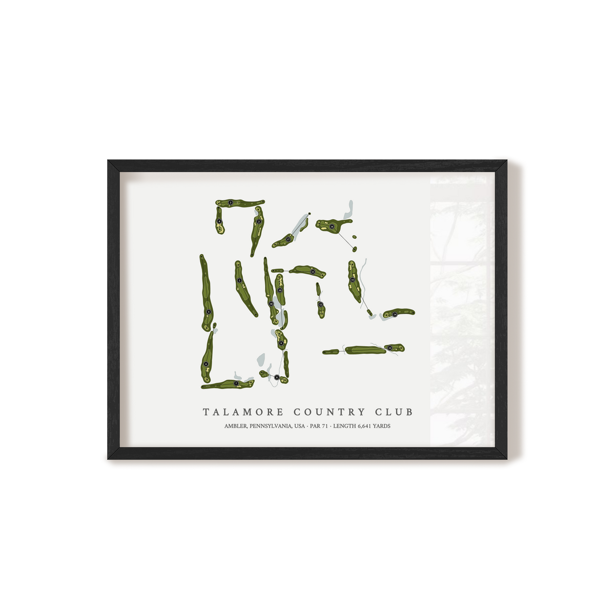 Talamore Country Club | Golf Course Map | Black Frame 