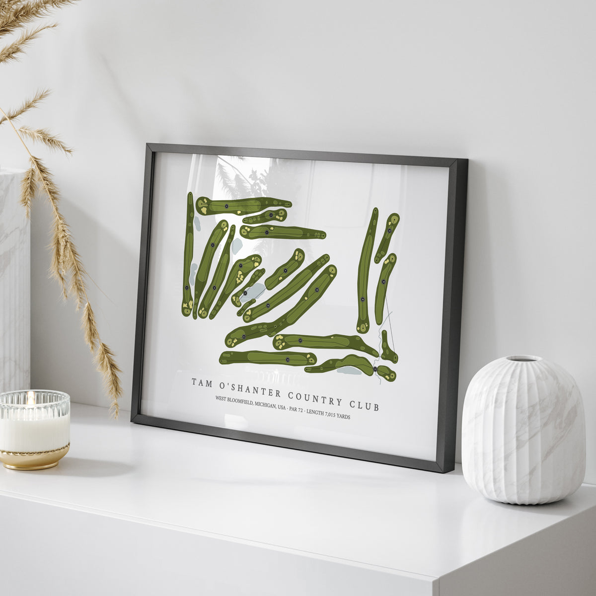 Tam O'Shanter Country Club | Golf Course Map | On Table