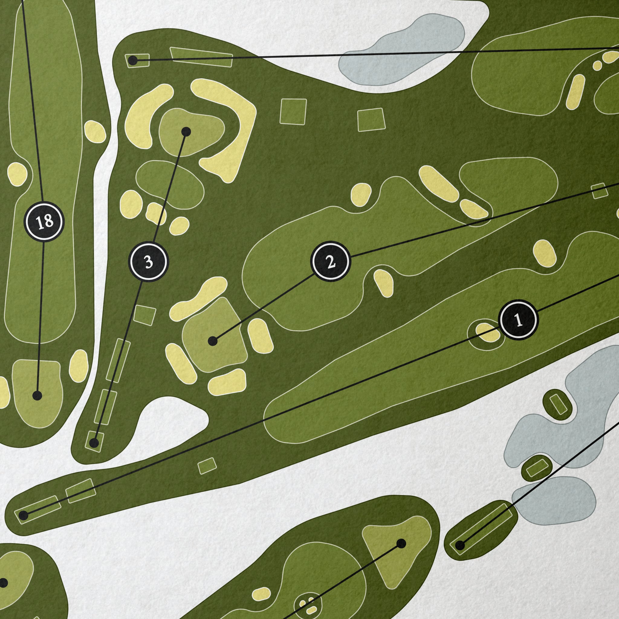 Tamarack Country Club | Golf Course Map | Close Up