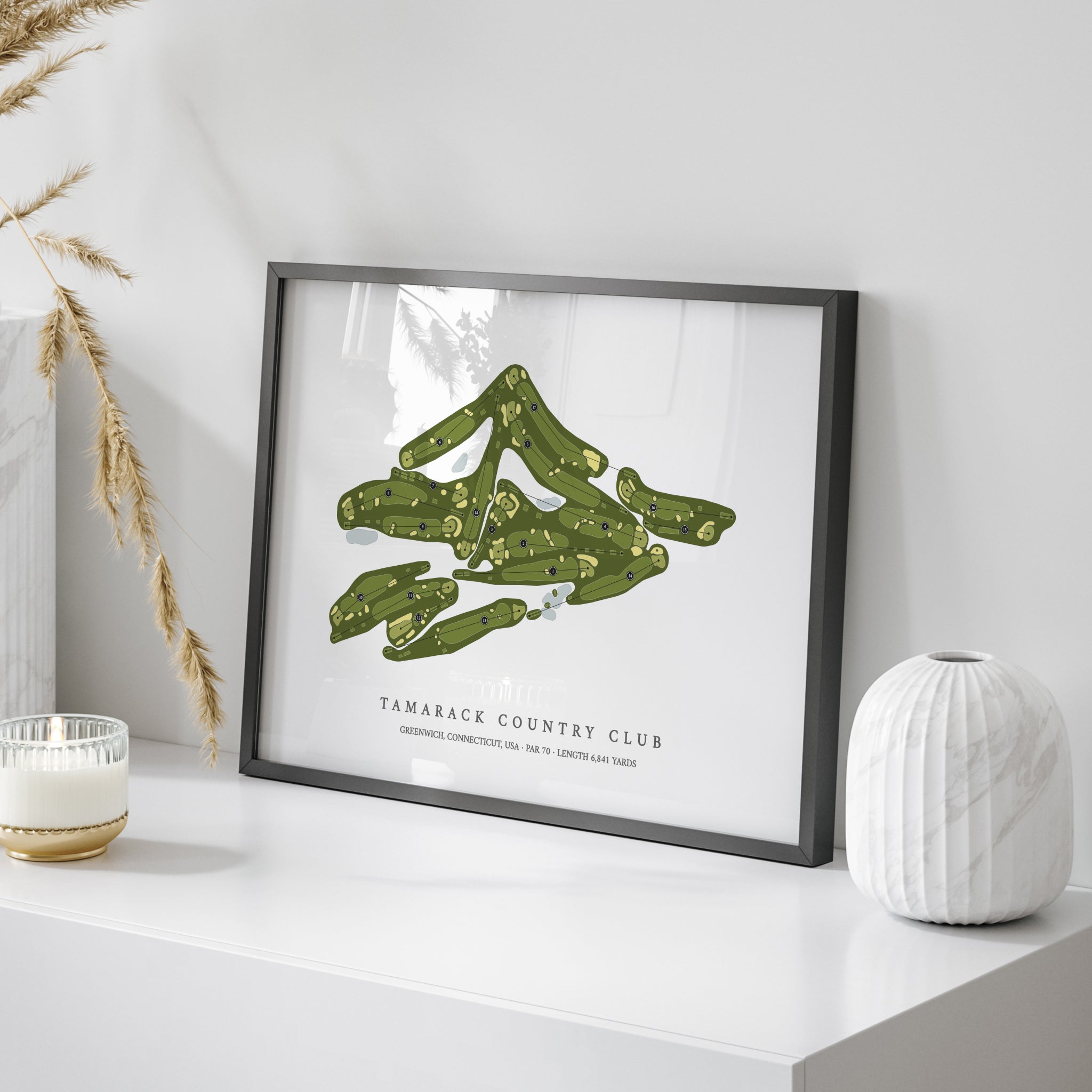 Tamarack Country Club | Golf Course Map | On Table