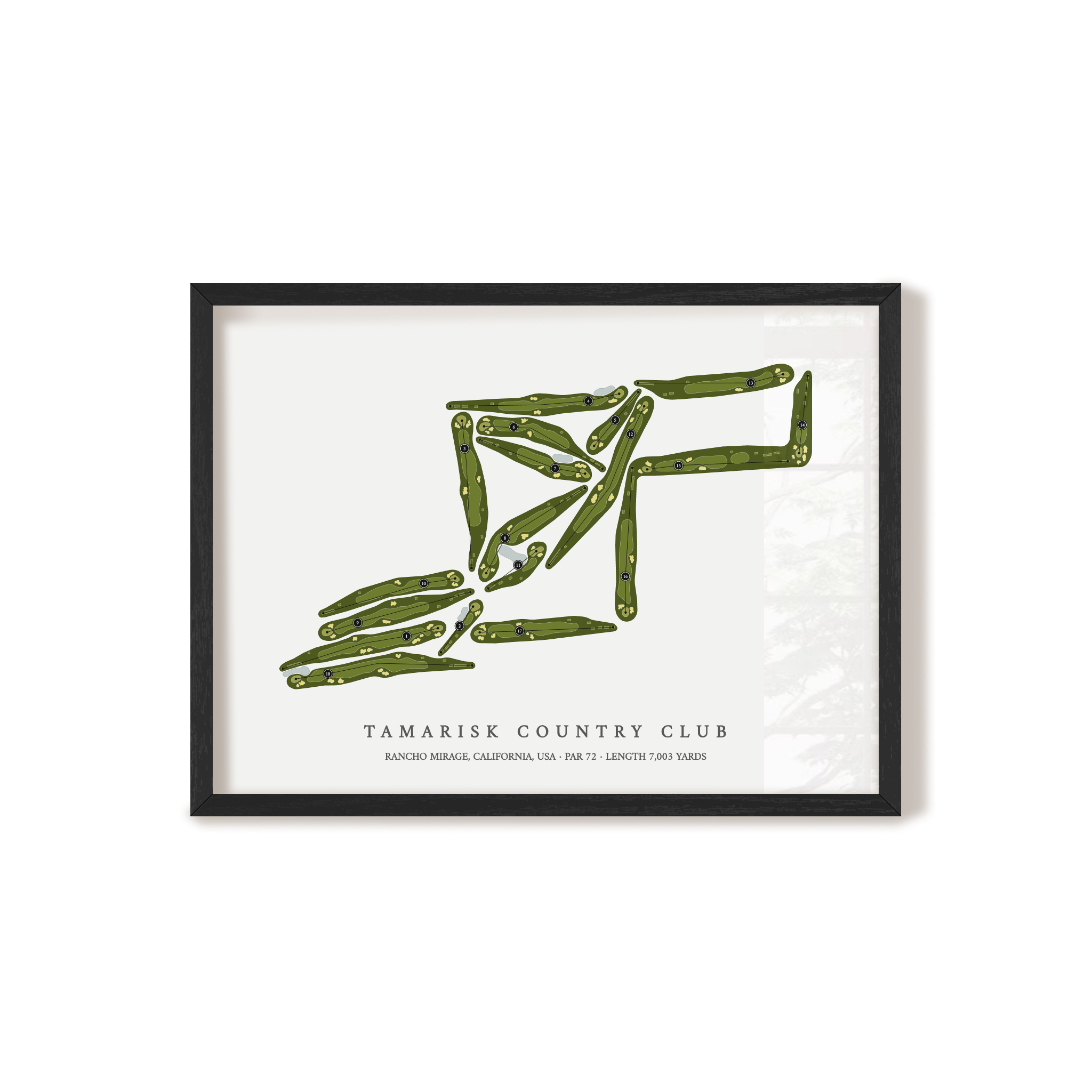 Tamarisk Country Club | Golf Course Map | Black+Frame 