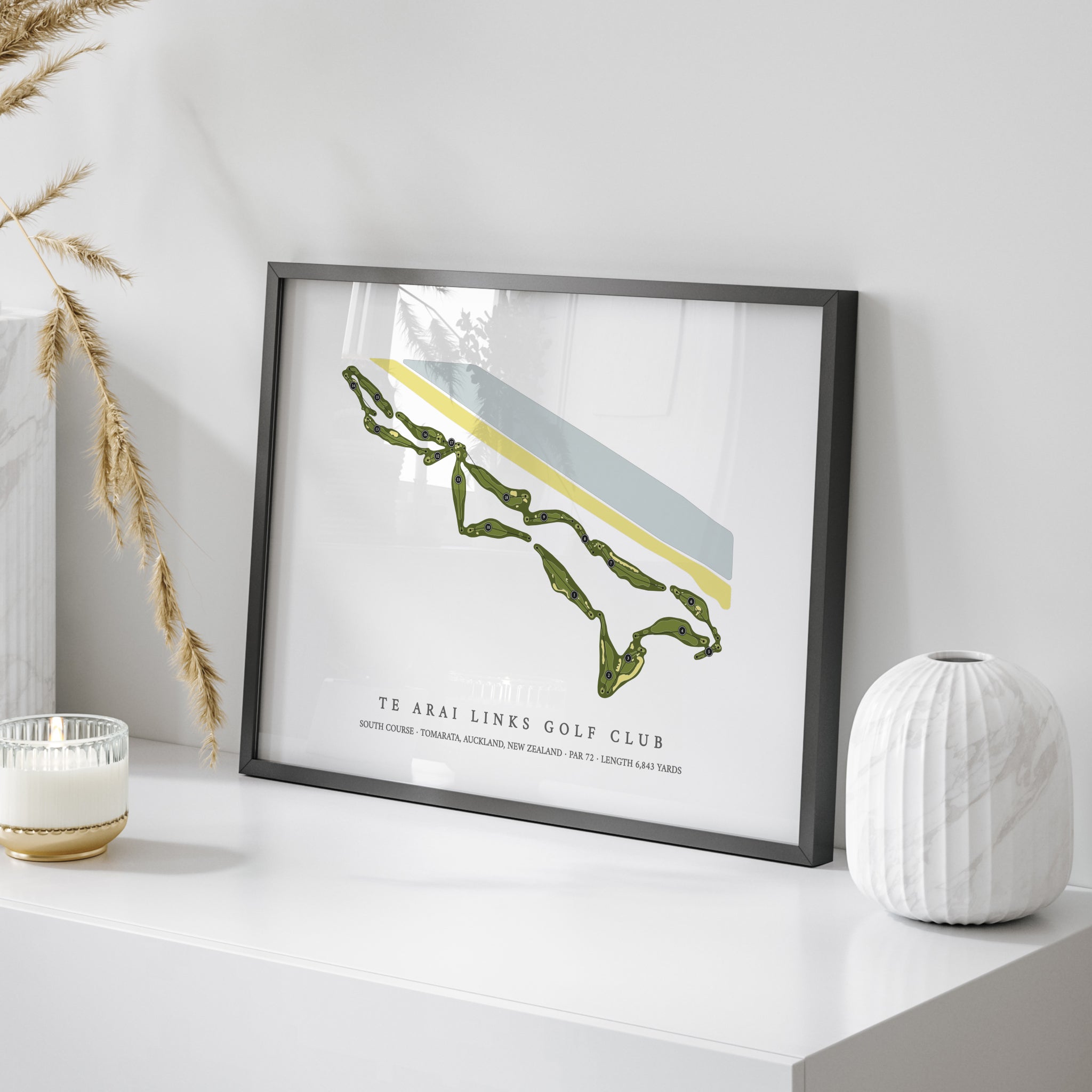 Te Arai Links Golf Club - South Course | Golf Course Map | On+Table 
