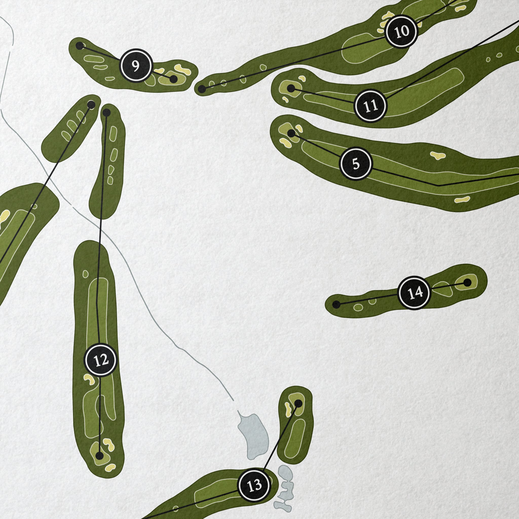 Telluride Golf Club | Golf Course Map | Close Up 