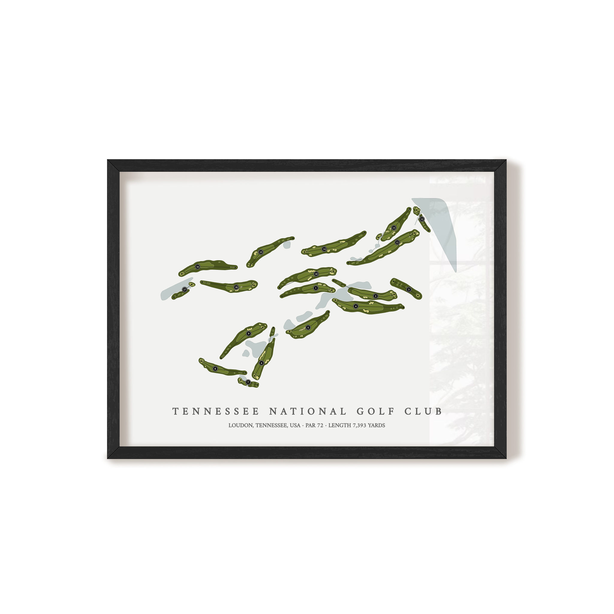 Tennessee National Golf Club | Golf Course Print | Black Frame 