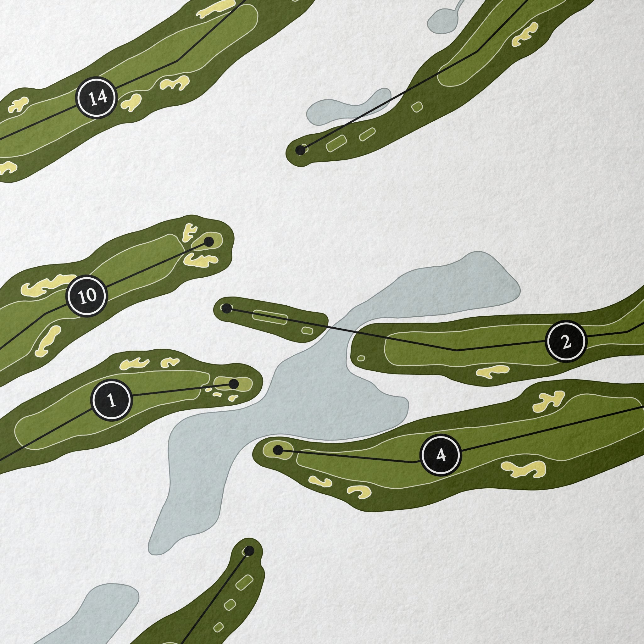 Tennessee National Golf Club | Golf Course Print | Close Up 