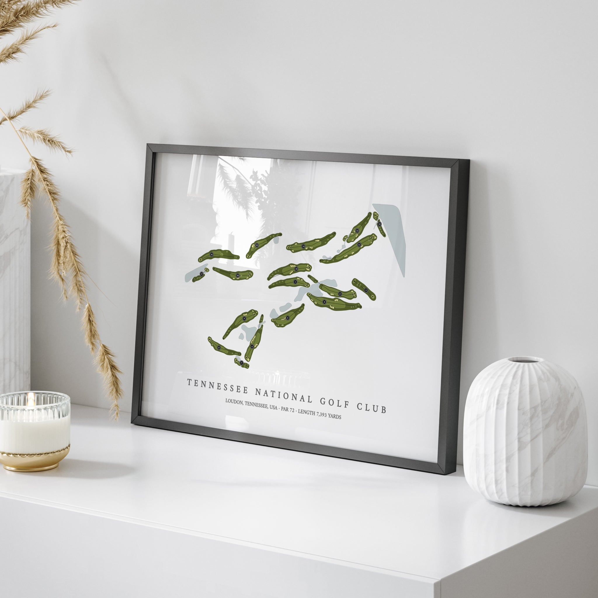 Tennessee National Golf Club | Golf Course Print | On Table 