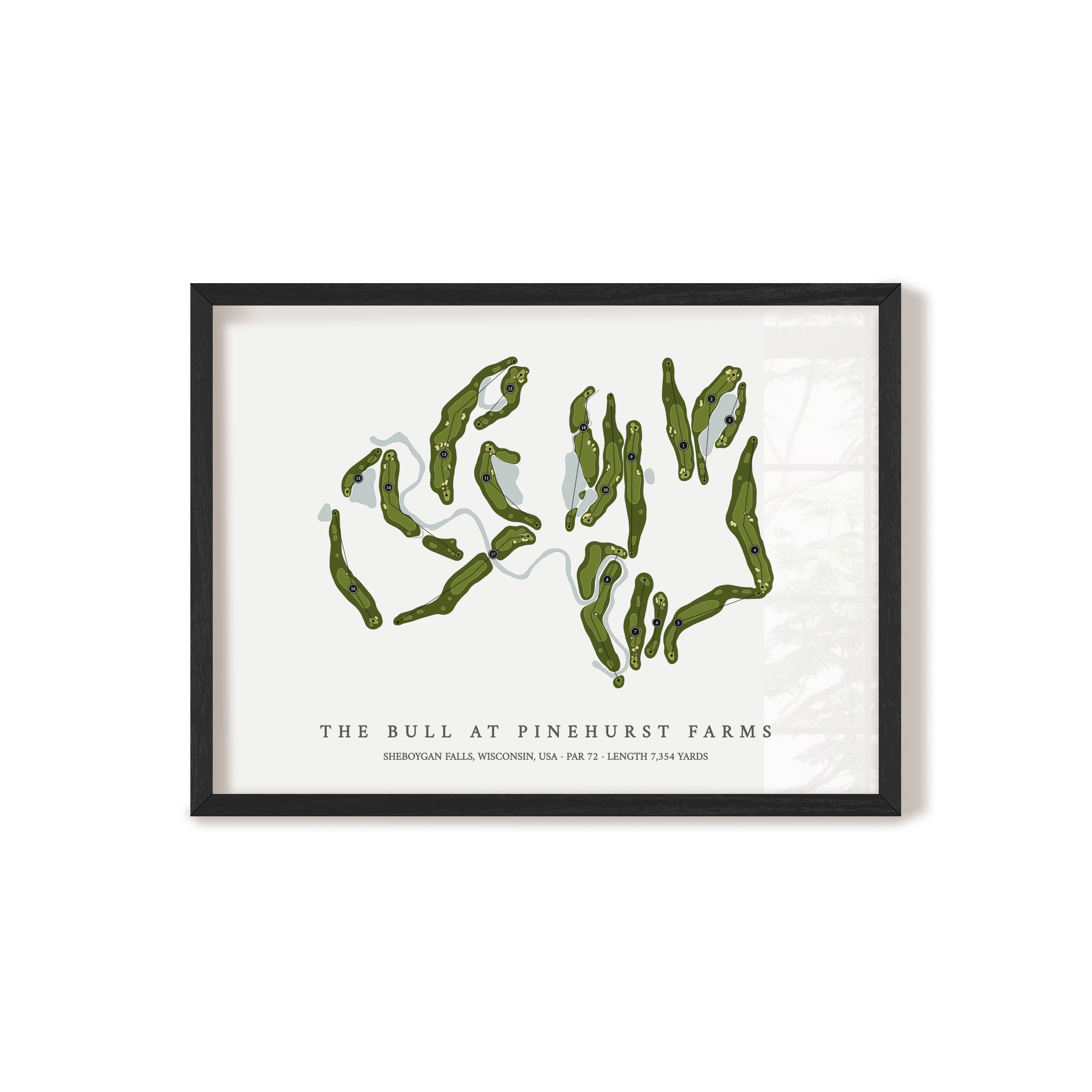 The Bull at Pinehurst Farms | Golf Course Print | Black+Frame 