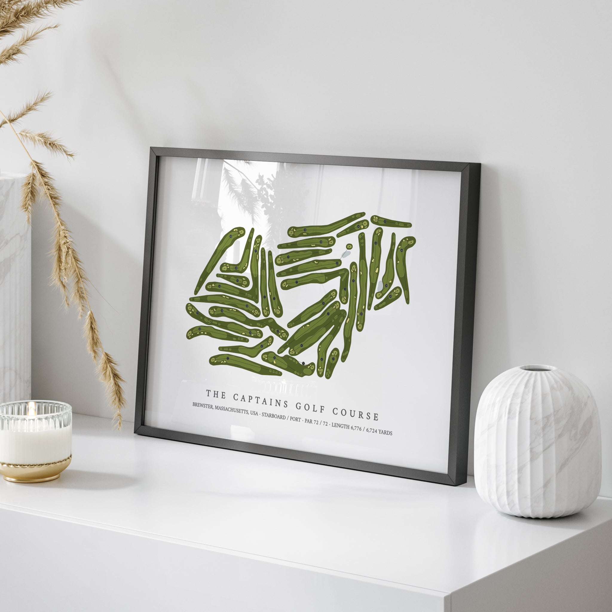The Captains Golf Course | Golf Course Print | On+Table 