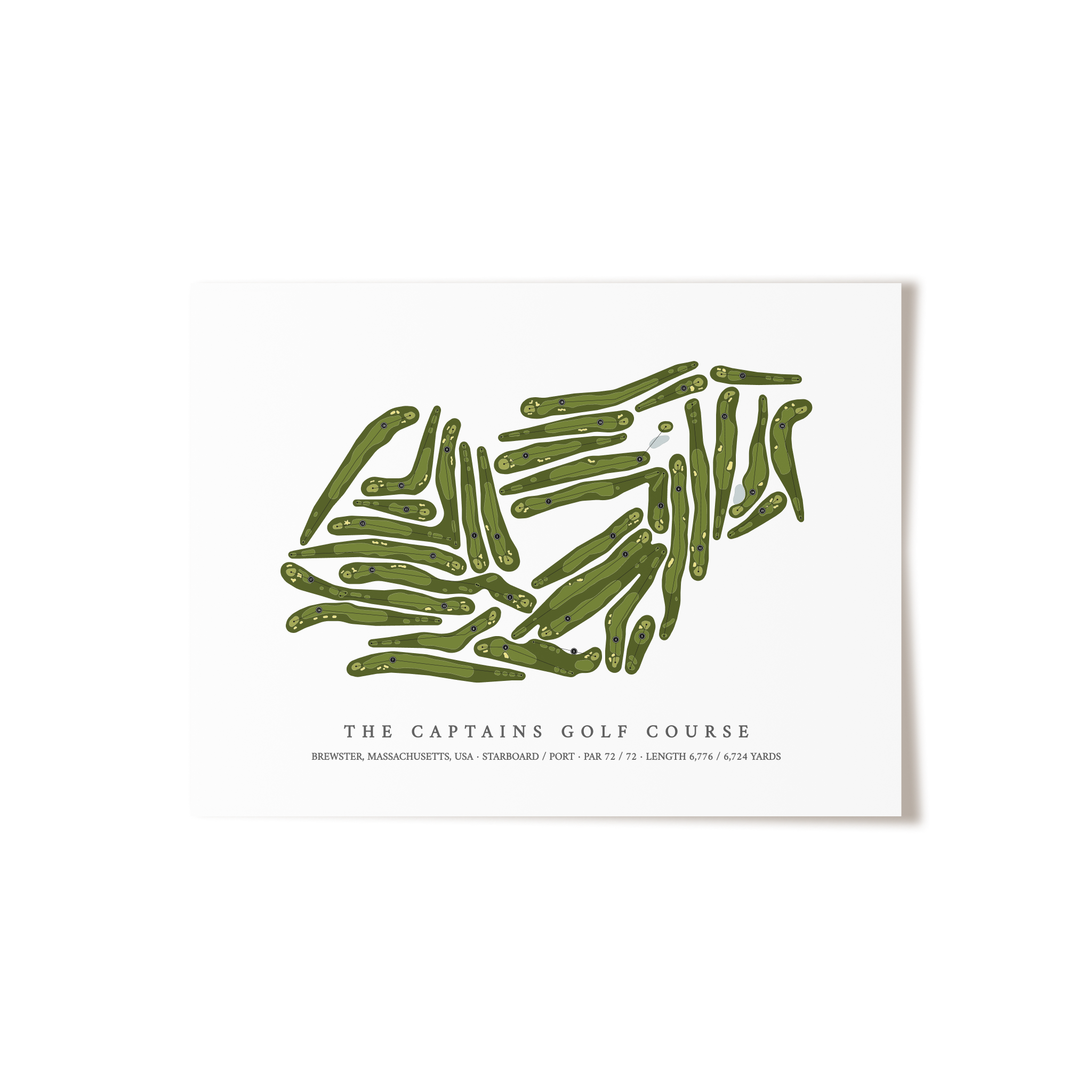 The Captains Golf Course  | Golf Course Print | Unframed 