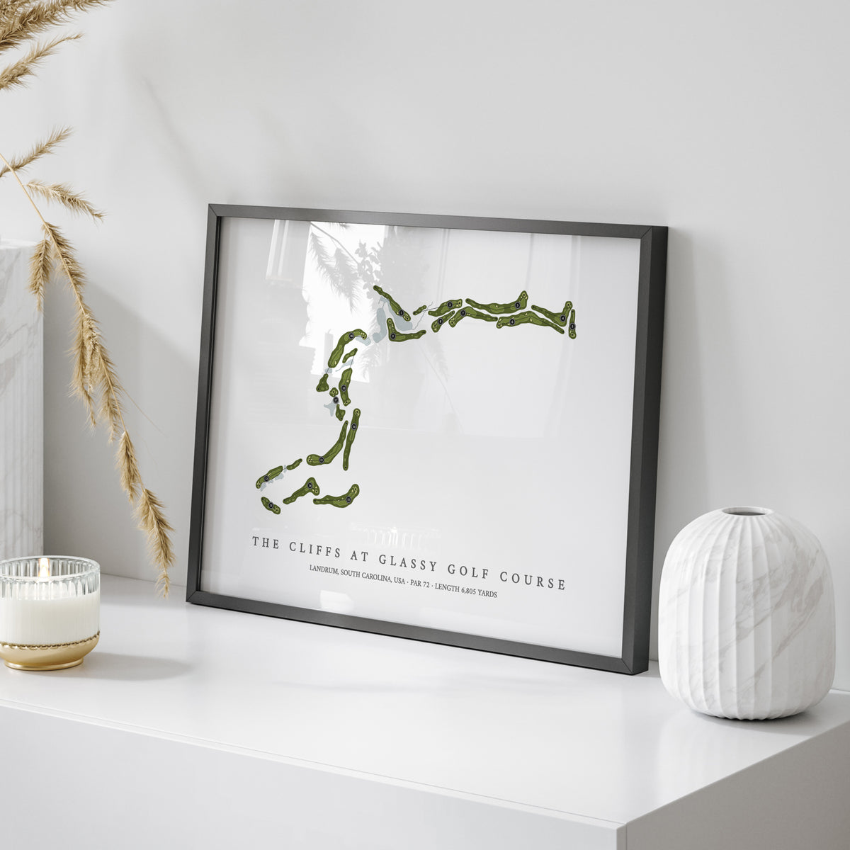 The Cliffs at Glassy Golf Course | Golf Course Map | On Table