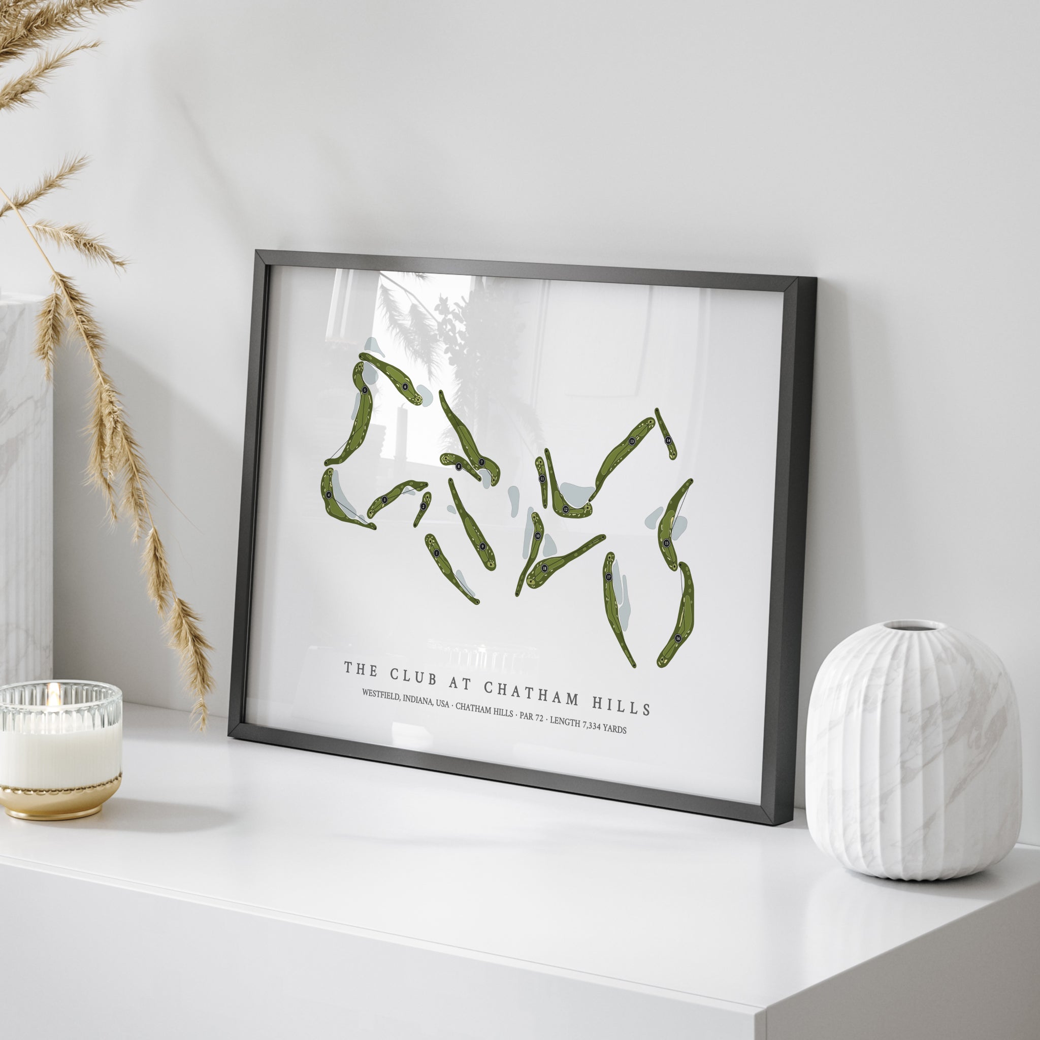 The Club At Chatham Hills | Golf Course Map | On Table 
