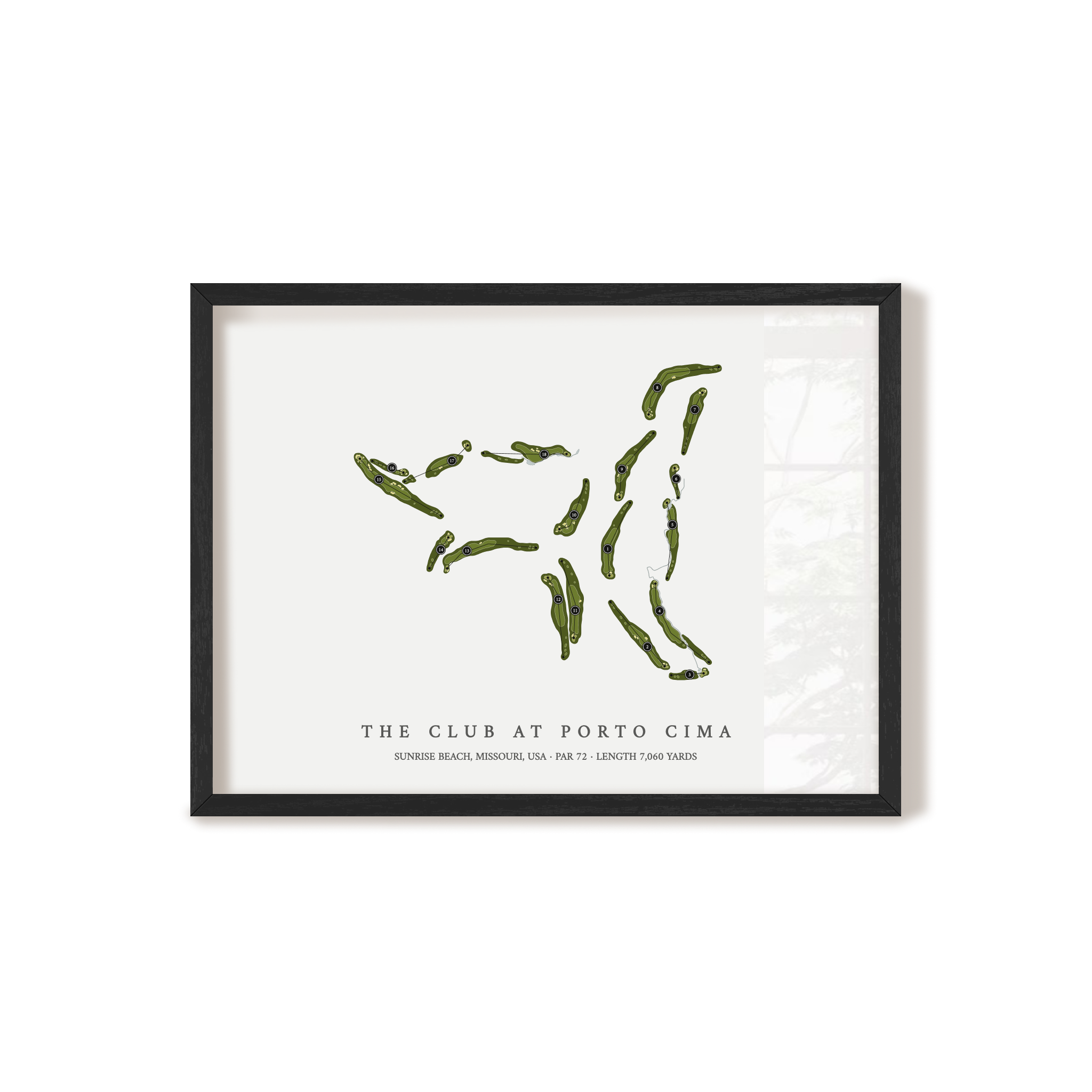 The Club At Porto Cima | Golf Course Print | Black Frame