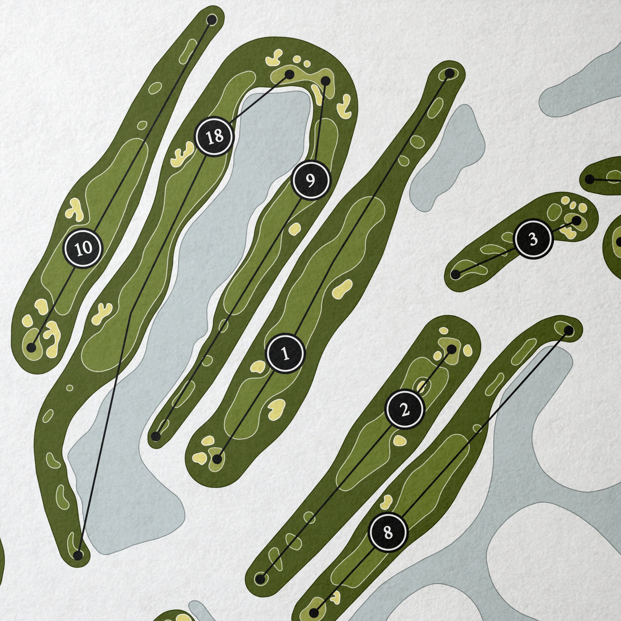 The Club At Weston Hills - Tour Course | Golf Course Map | Close Up 