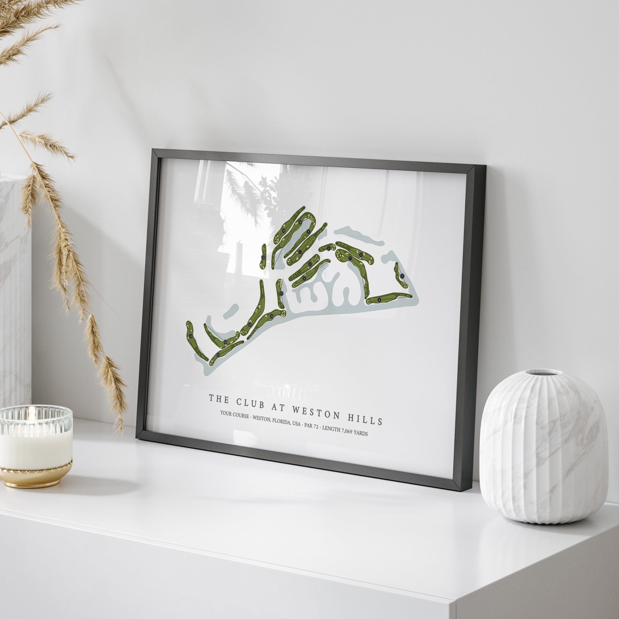The Club At Weston Hills - Tour Course | Golf Course Map | On Table 