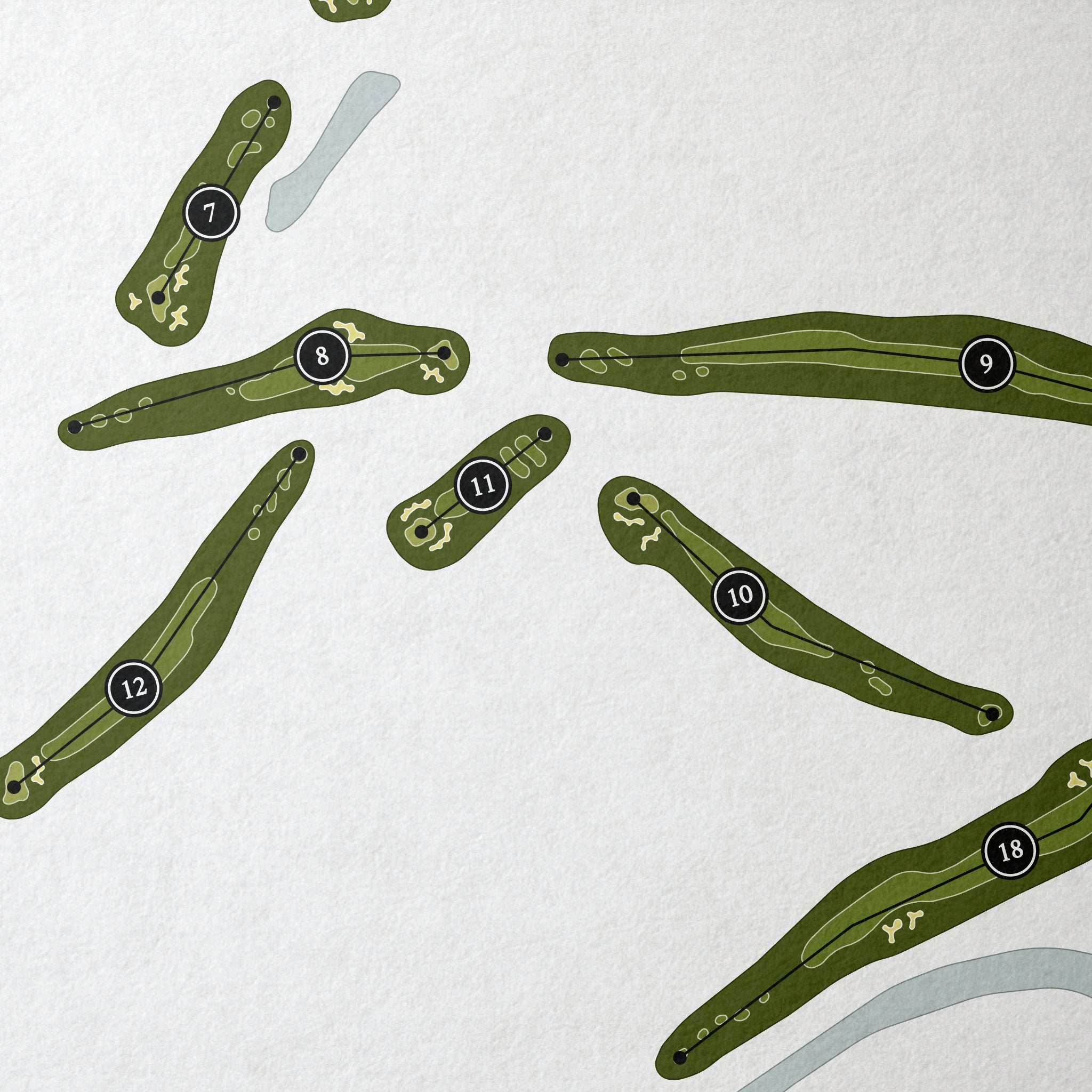 The Club at Glenmore | Golf Course Print | Close Up