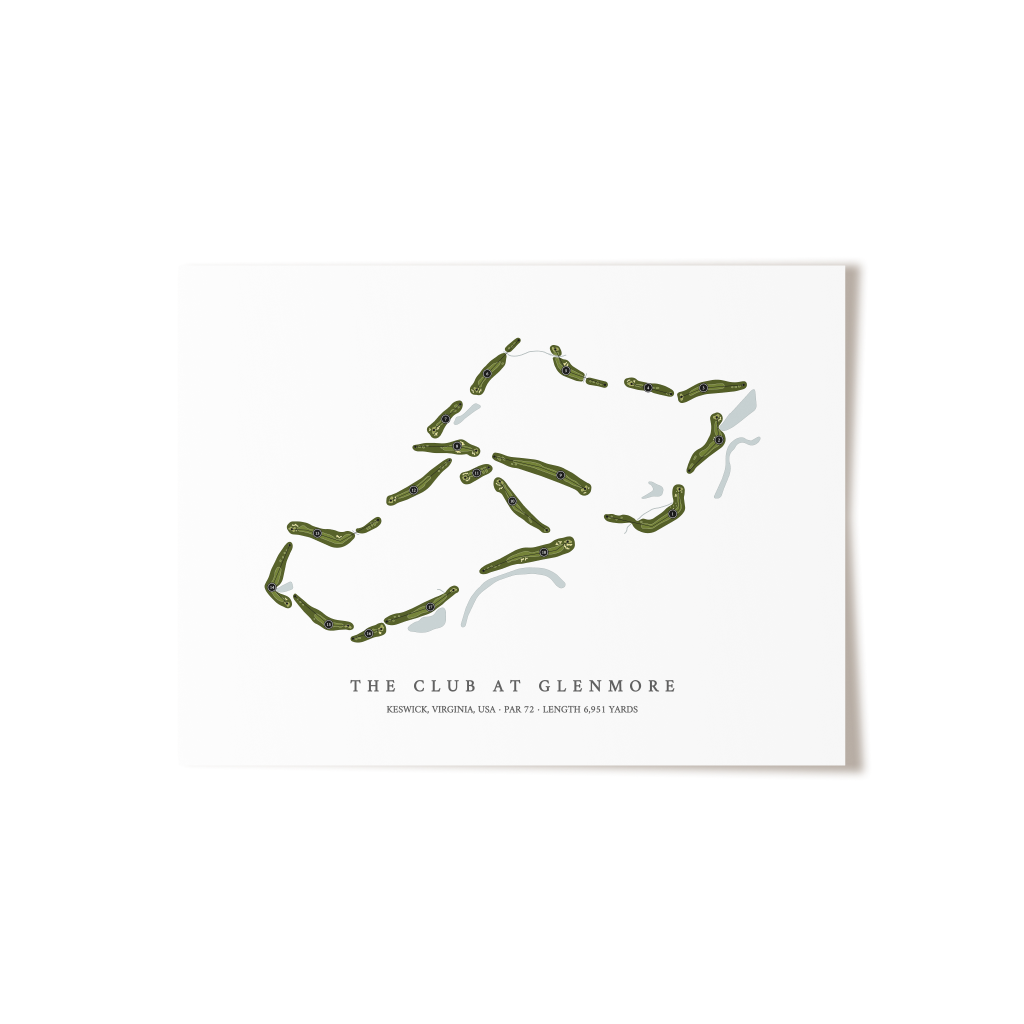The Club at Glenmore | Golf Course Print | Unframed