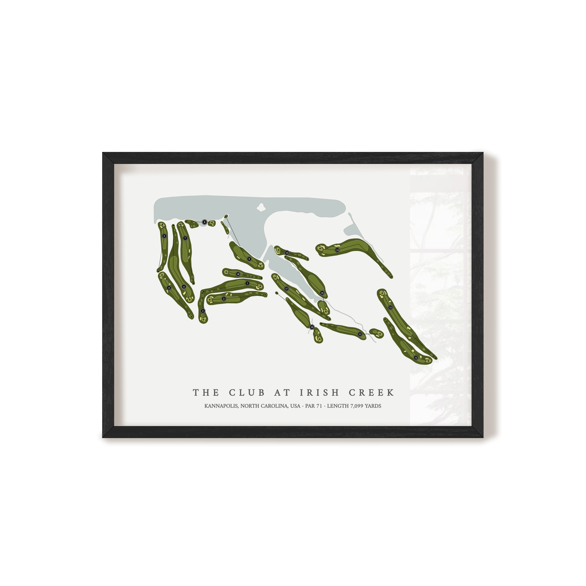 The Club at Irish Creek | Golf Course Map | Black+Frame 