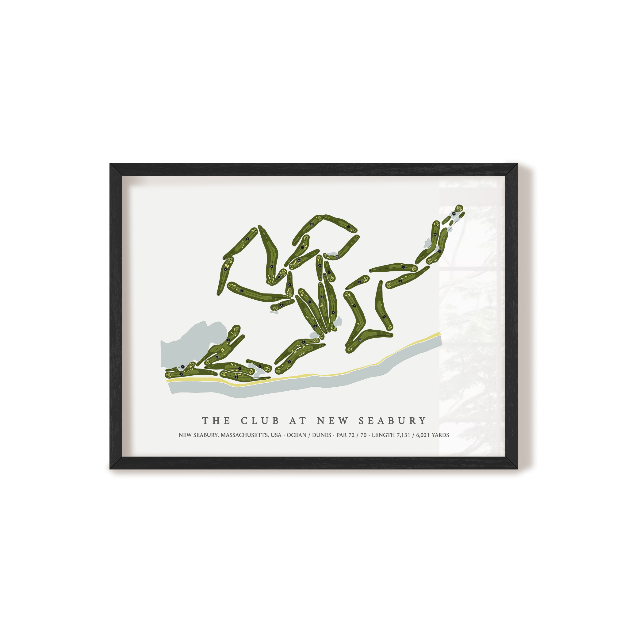 The Club at New Seabury | Golf Course Print | Black Frame 