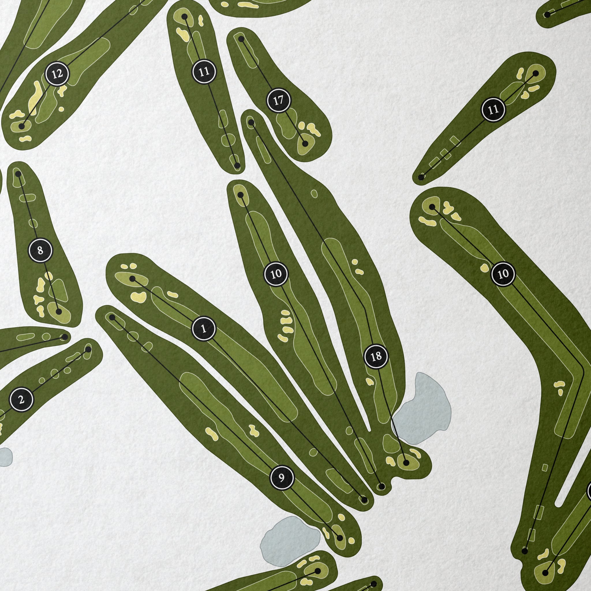 The Club at New Seabury | Golf Course Print | Close Up 