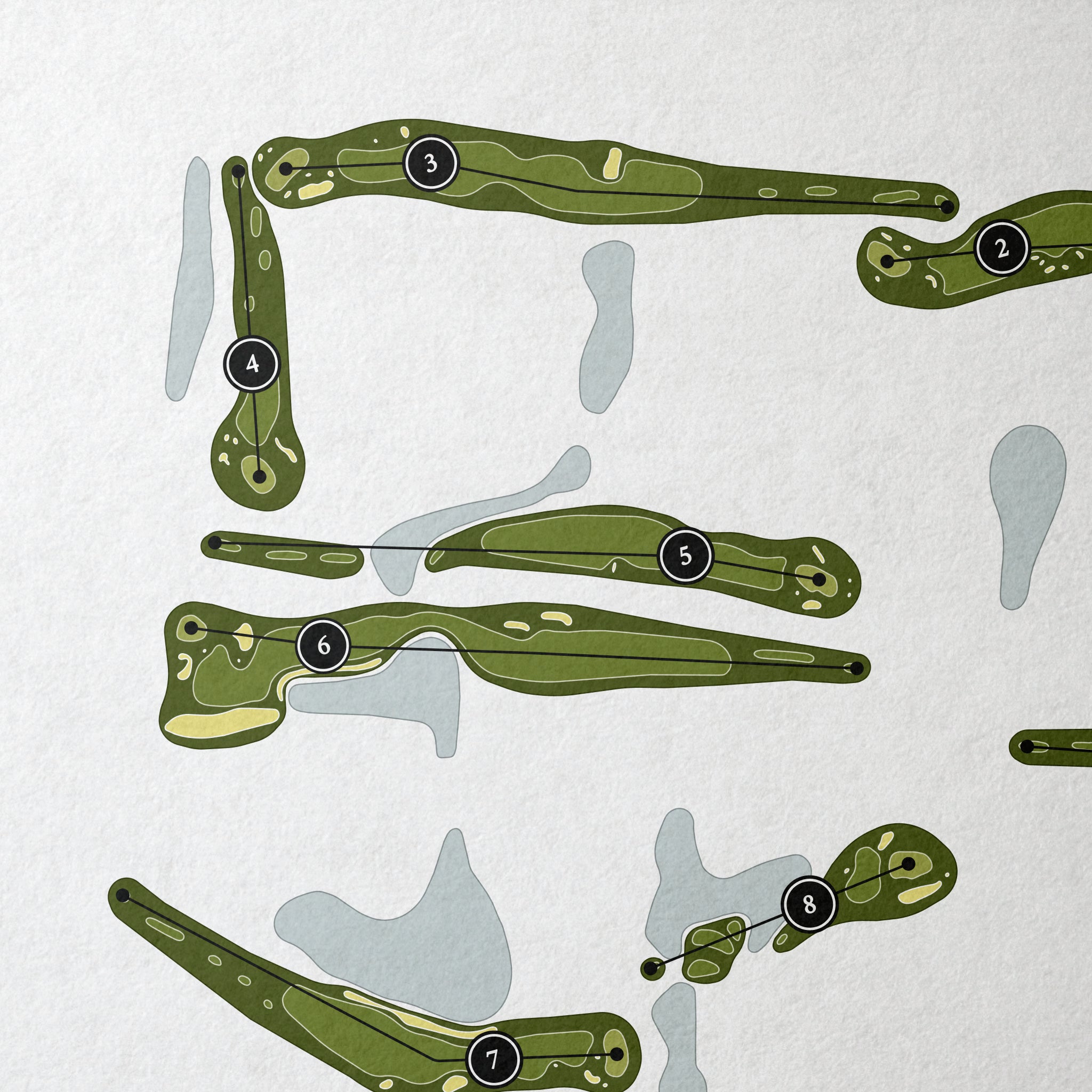 The Club at Quail Ridge - South Course | Golf Course Map | Close Up 