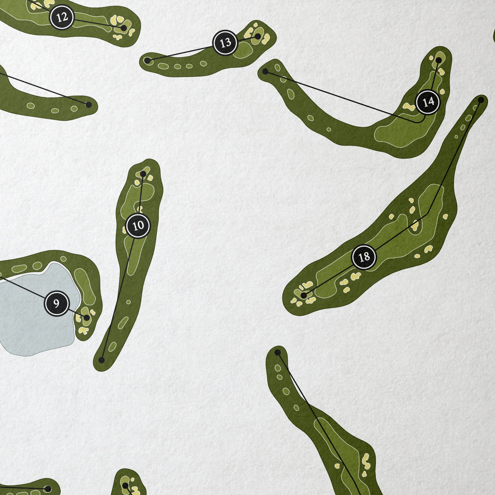 The Club at Snoqualmie Ridge | Golf Course Map | Close Up 
