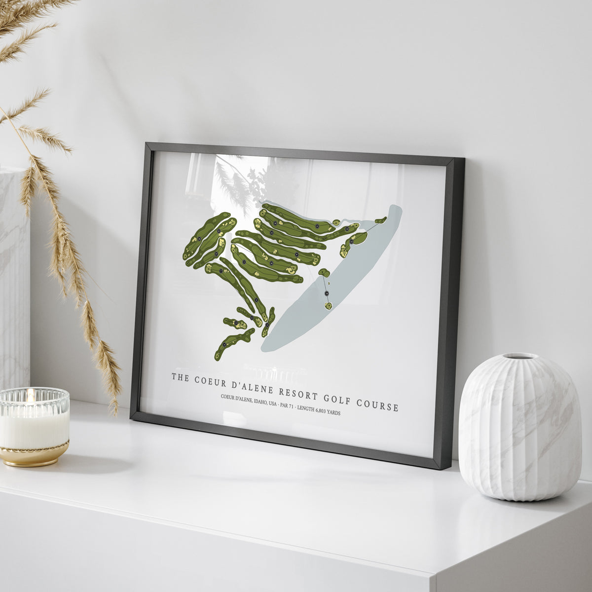 The Coeur d’Alene Resort Golf Course | Golf Course Map | On Table 