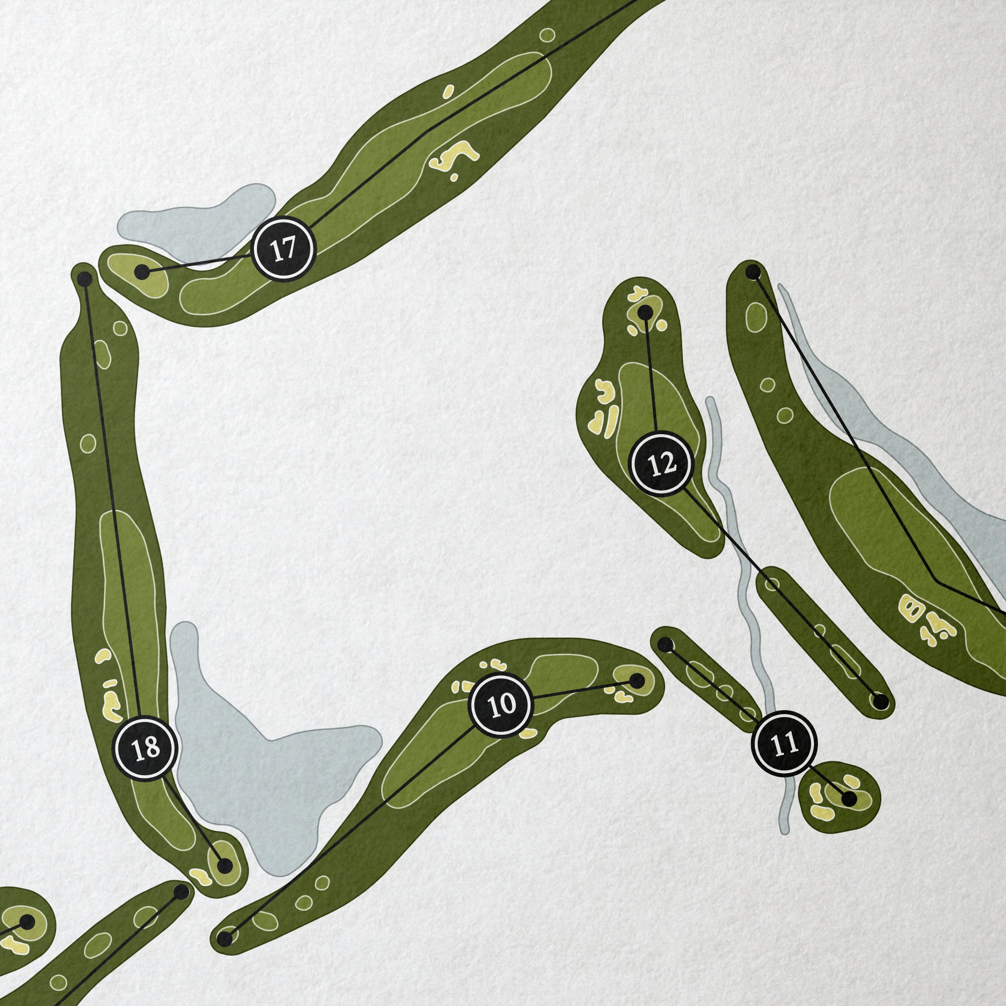 The Country Club at Muirfield Village | Golf Course Map | Close Up 
