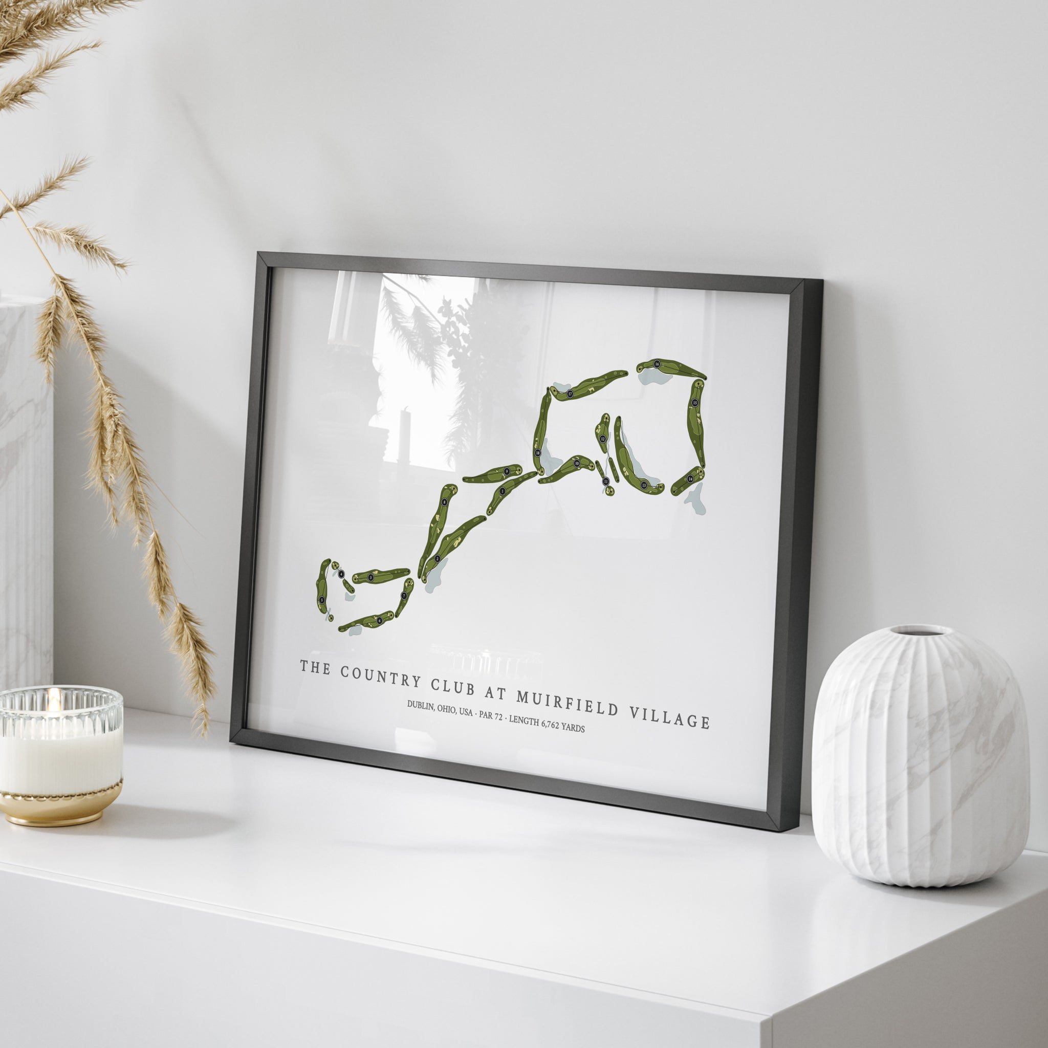 The Country Club at Muirfield Village | Golf Course Map | On Table 