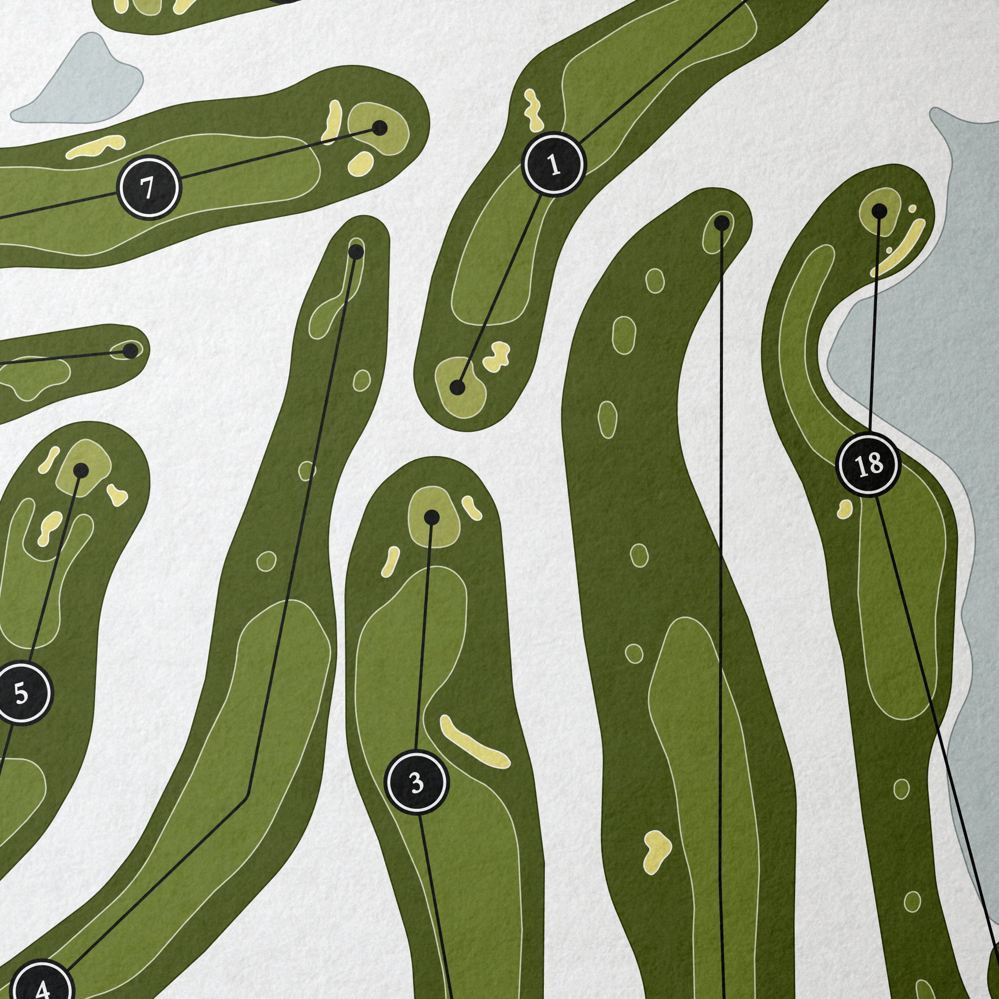 The Country Club of Colorado | Golf Course Map | Close Up 