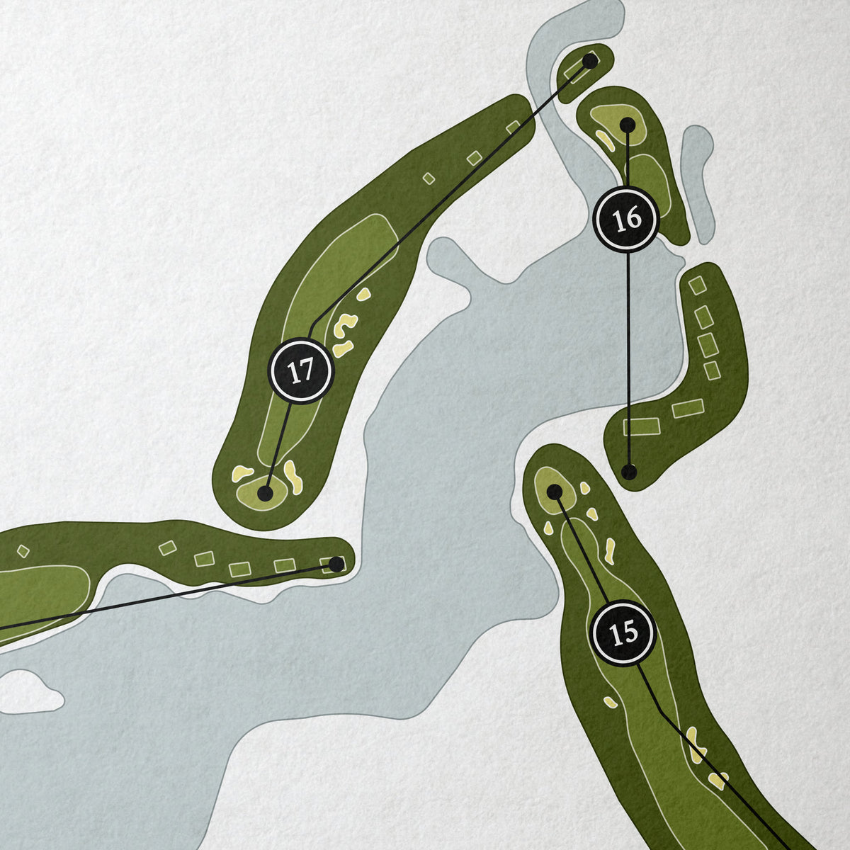 The Country Club of North Carolina - Dogwood Course | Golf Course Map | Close Up 