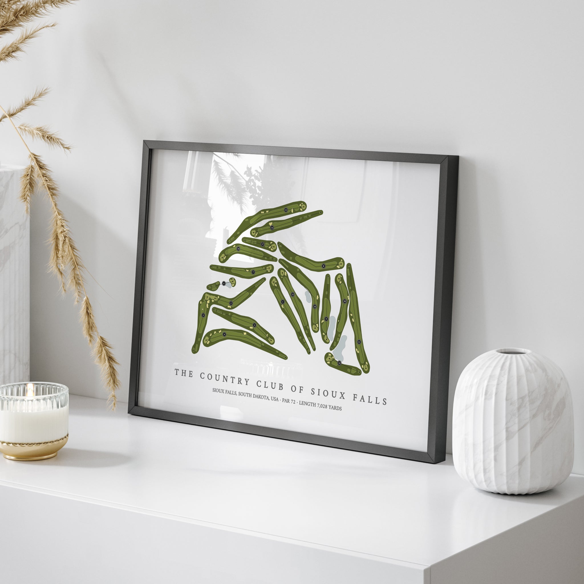 The Country Club of Sioux Falls | Golf Course Map | On Table 