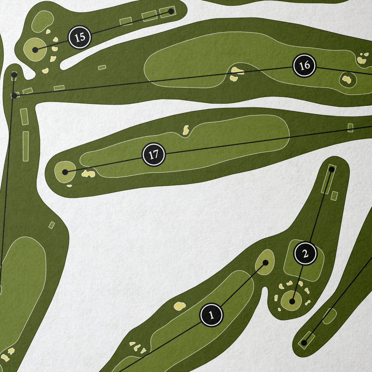 The Country Club of Troy | Golf Course Map | Close Up 