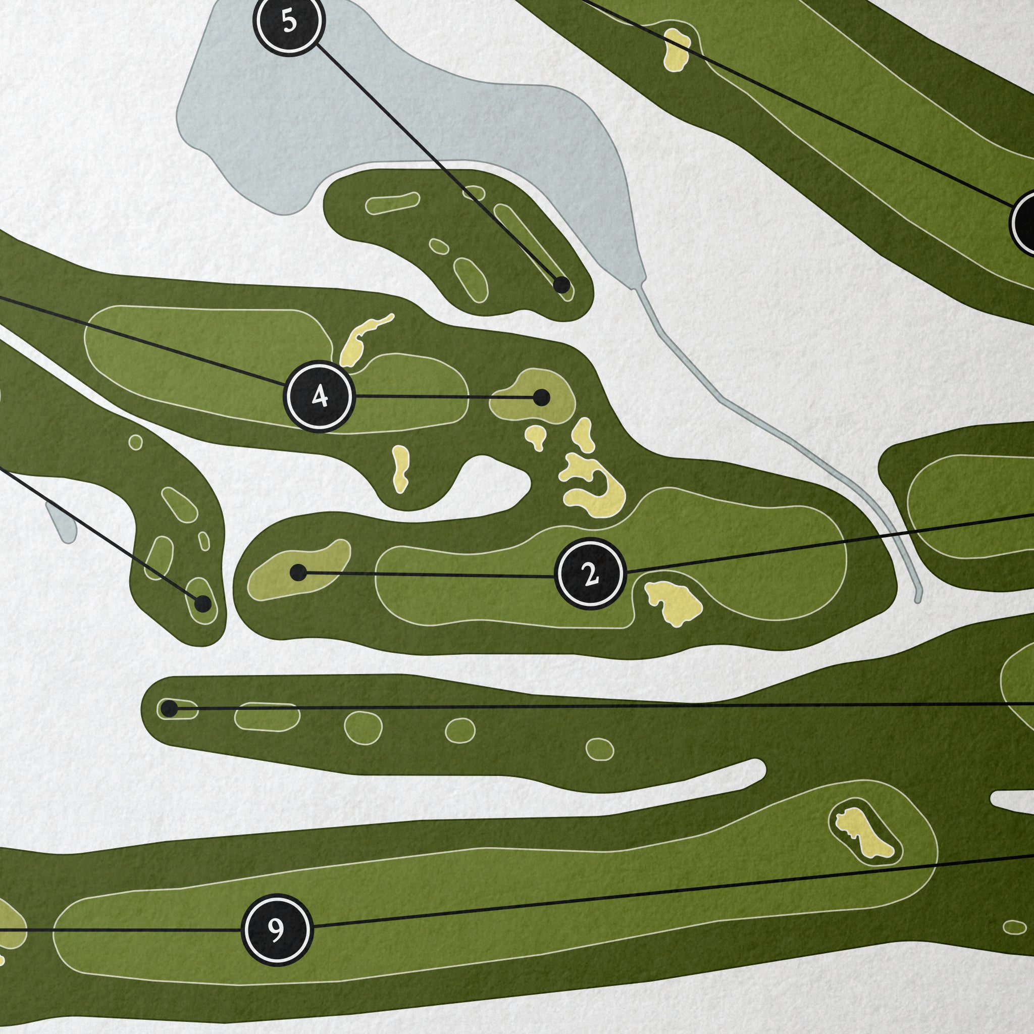 The Course at Sewanee | Golf Course Map | Close+Up 